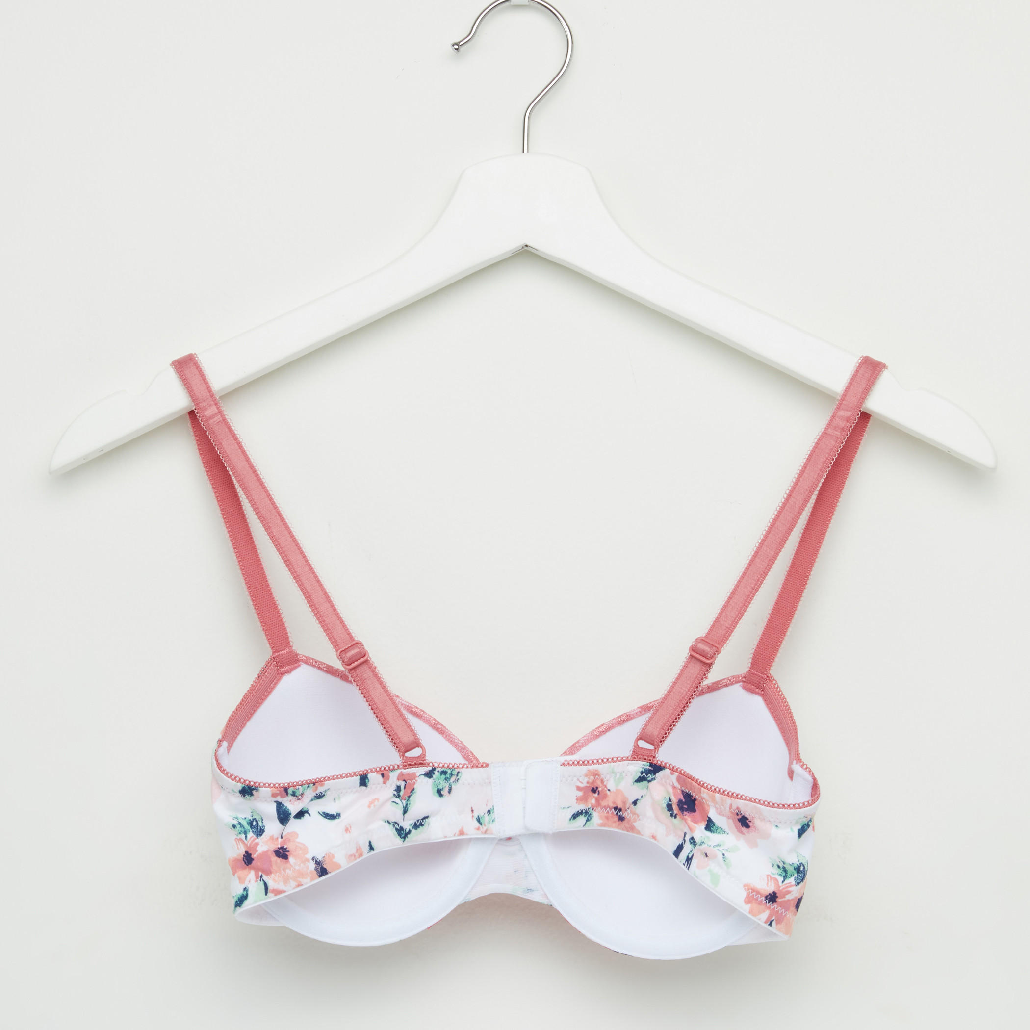 صدريّة مبطّنة بتفاصيل دانتيل ومشبك إغلاق ناعم - طقم من قطعتين-women-clothing-lingerie-bras-image-5