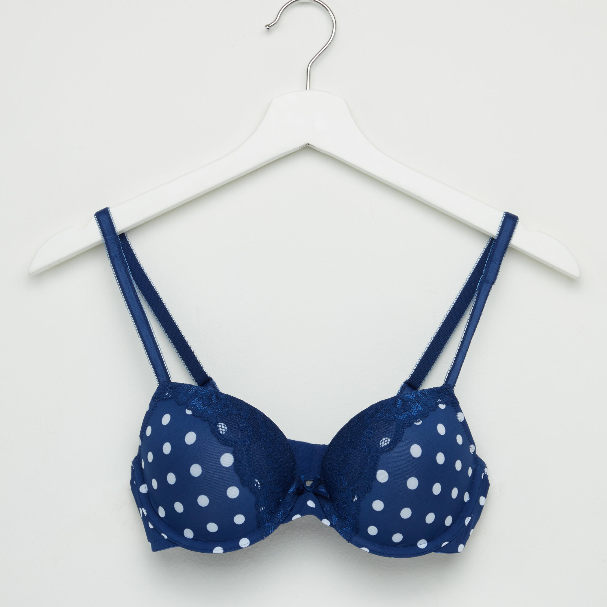 صدريّة مبطّنة بتفاصيل دانتيل ومشبك إغلاق ناعم - طقم من قطعتين-women-clothing-lingerie-bras-image-2