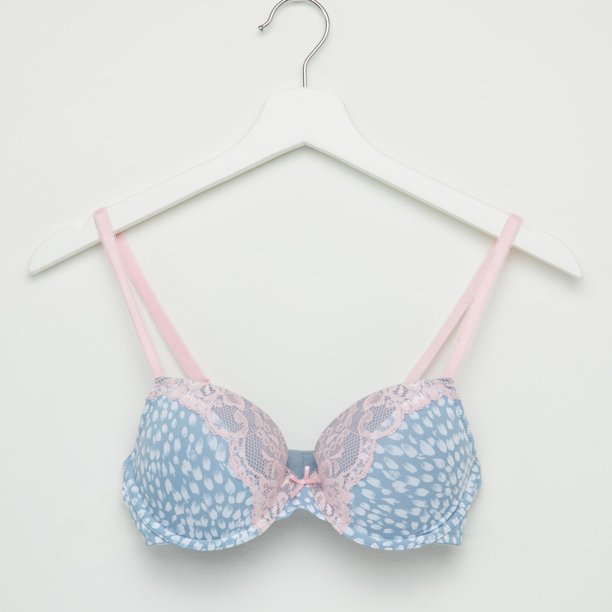 صدريّة مبطّنة بتفاصيل دانتيل ومشبك إغلاق ناعم - طقم من قطعتين-women-clothing-lingerie-bras-image-4