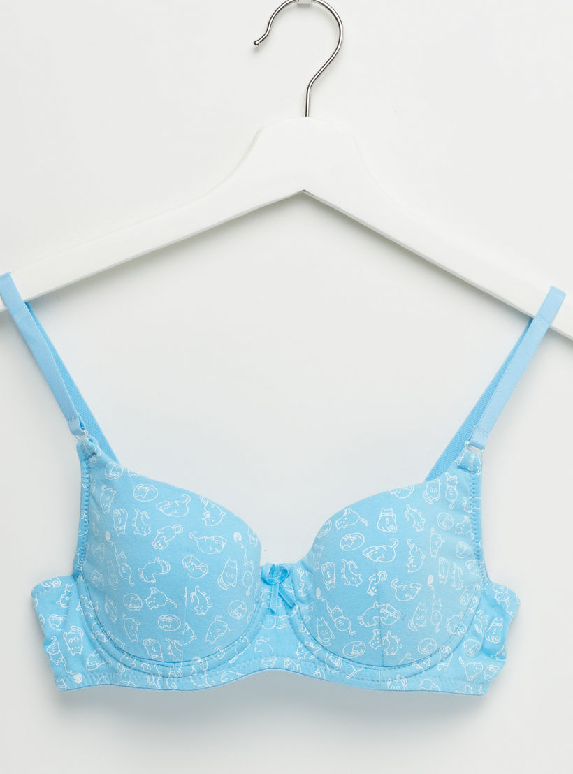 صدرية مبطّنة بمشبك إغلاق - طقم من قطعتين-women-clothing-lingerie-bras-image-2
