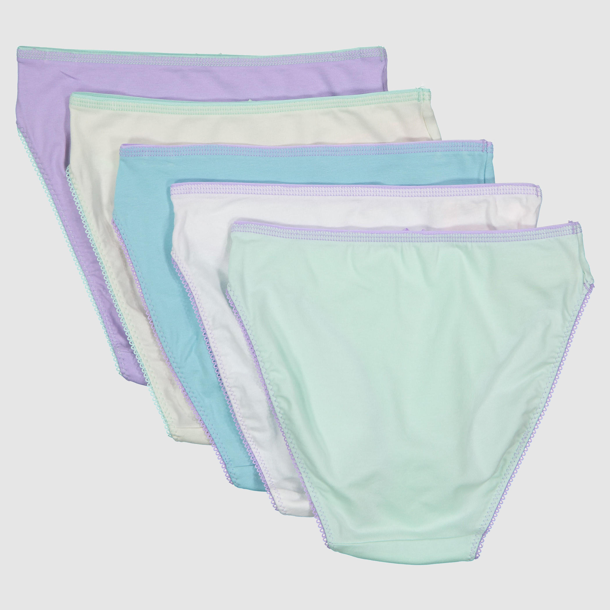سراويل داخلية بخصر مطّاطي وفيونكة - طقم من 5 قطع-women-clothing-lingerie-panties-image-2