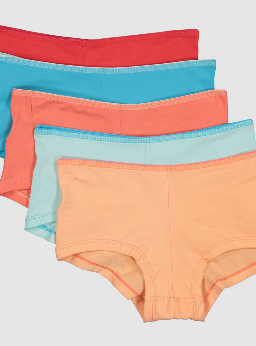 سراويل داخلية بخصر مطّاطي - طقم من 5 قطع-women-clothing-lingerie-panties-image-1