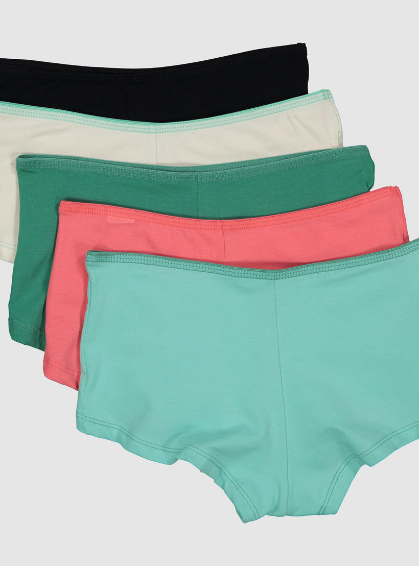سراويل داخلية بخصر مطّاطي - طقم من 5 قطع-women-clothing-lingerie-panties-image-2