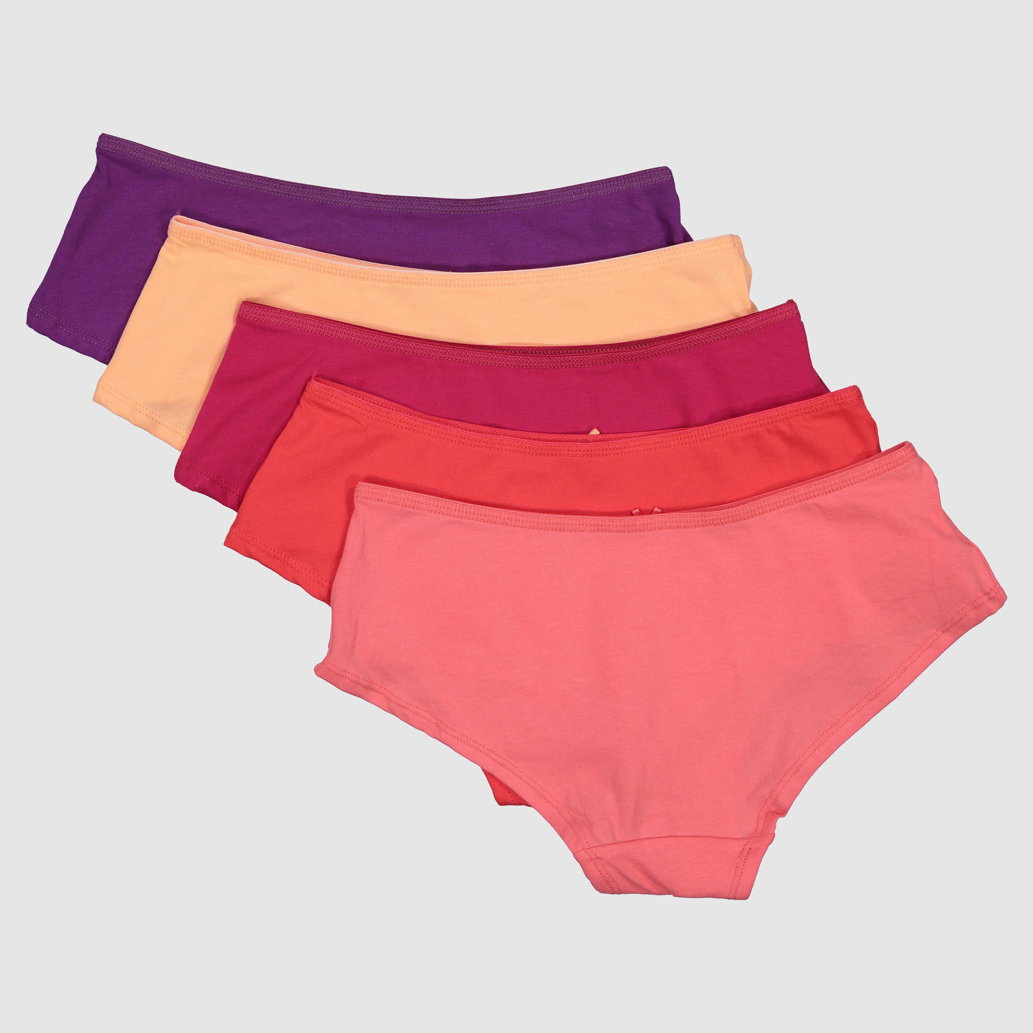 سراويل داخلية بخصر مطّاطي وفيونكة - طقم من 5 قطع-women-clothing-lingerie-panties-image-2