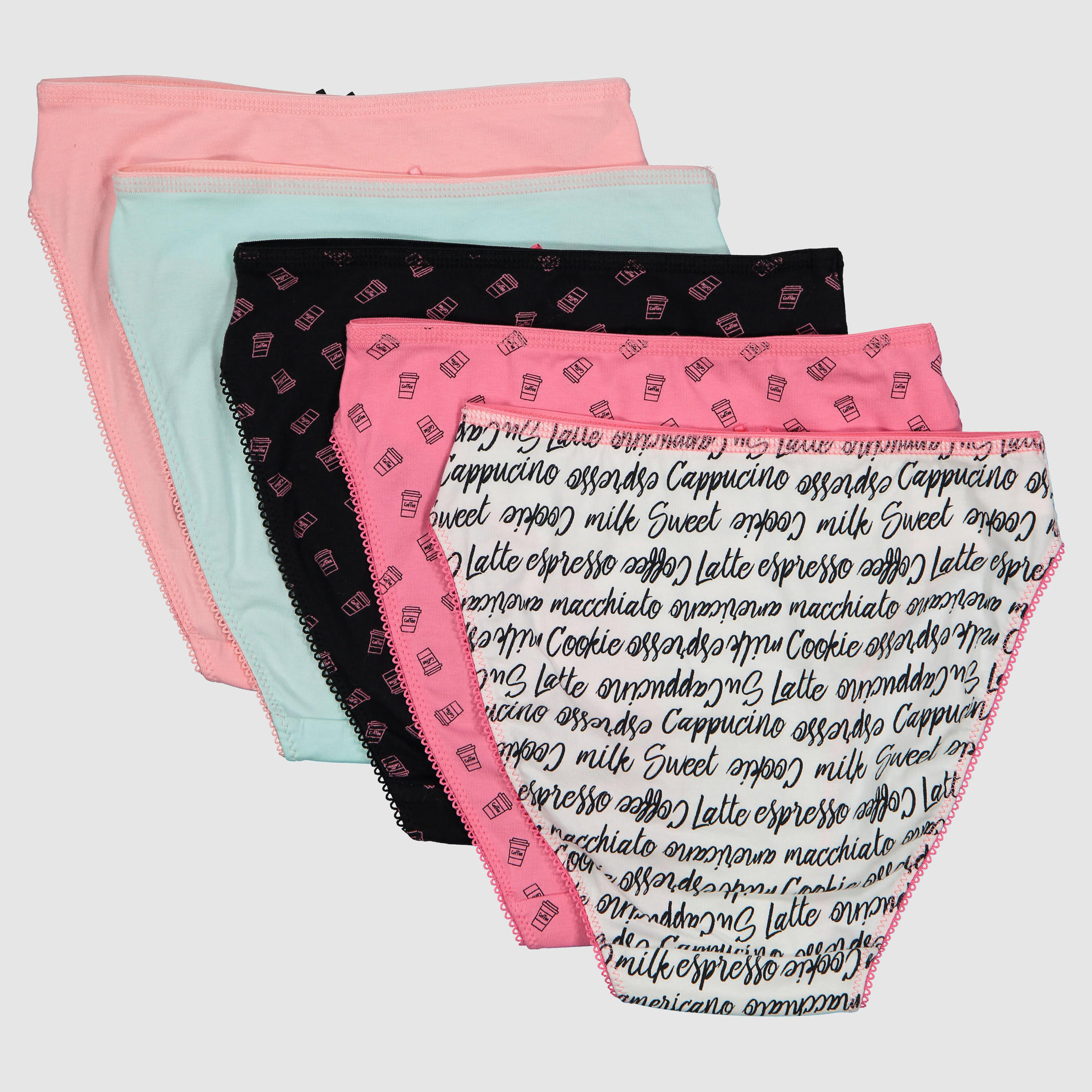 سراويل داخلية متنوعة بخصر مطّاطي - طقم من 5 قطع-women-clothing-lingerie-panties-image-2
