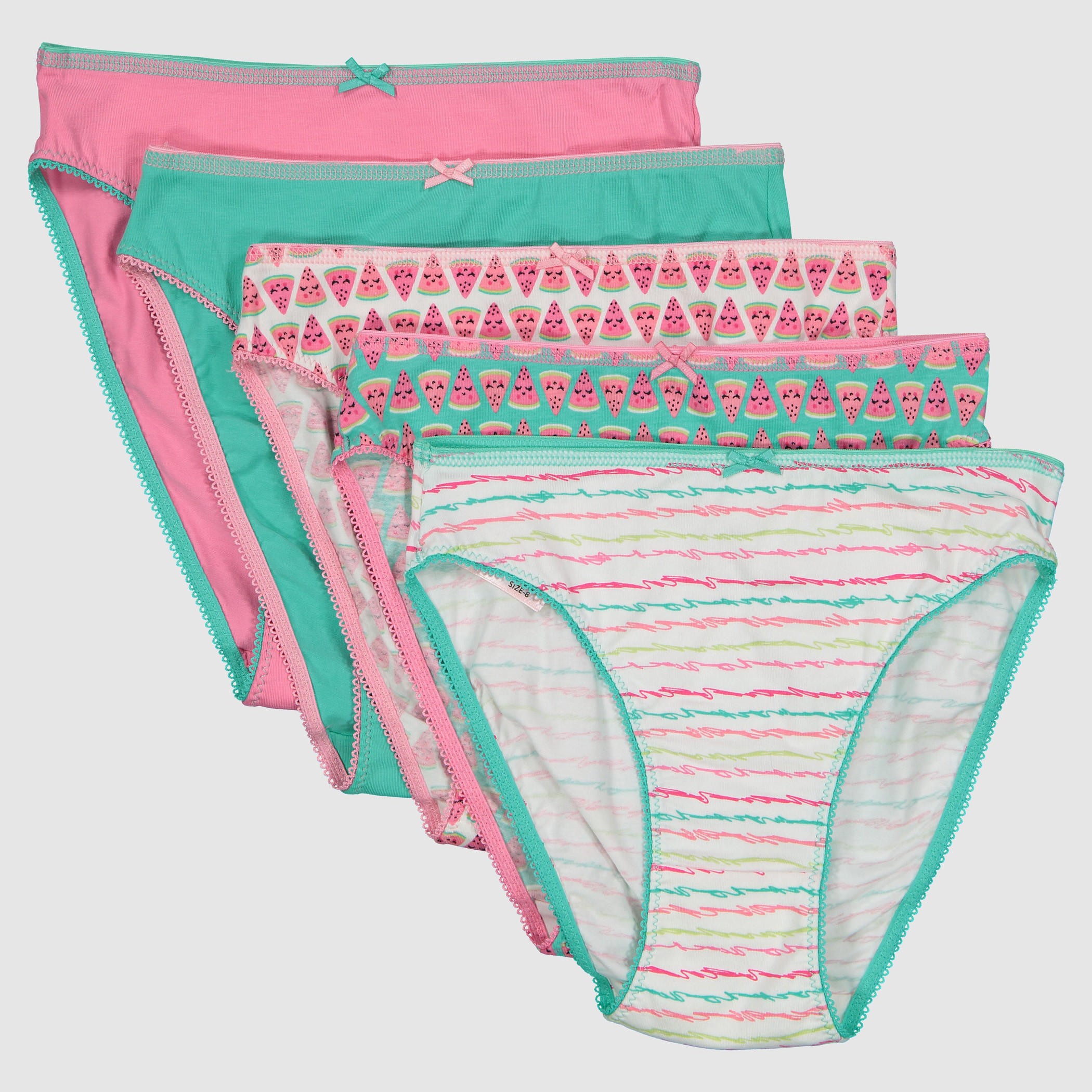 سراويل داخلية متنوعة بخصر مطّاطي - طقم من 5 قطع-women-clothing-lingerie-panties-image-1