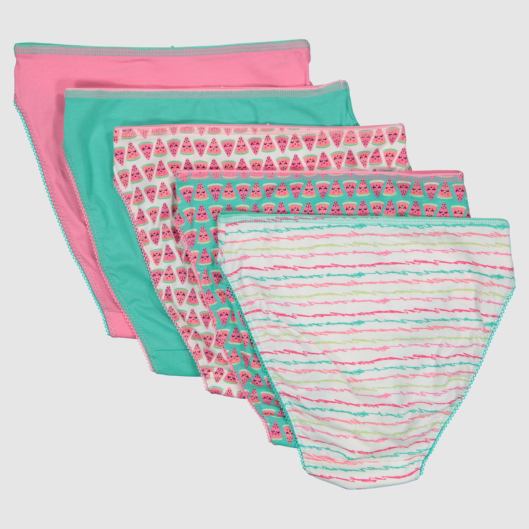 سراويل داخلية متنوعة بخصر مطّاطي - طقم من 5 قطع-women-clothing-lingerie-panties-image-2