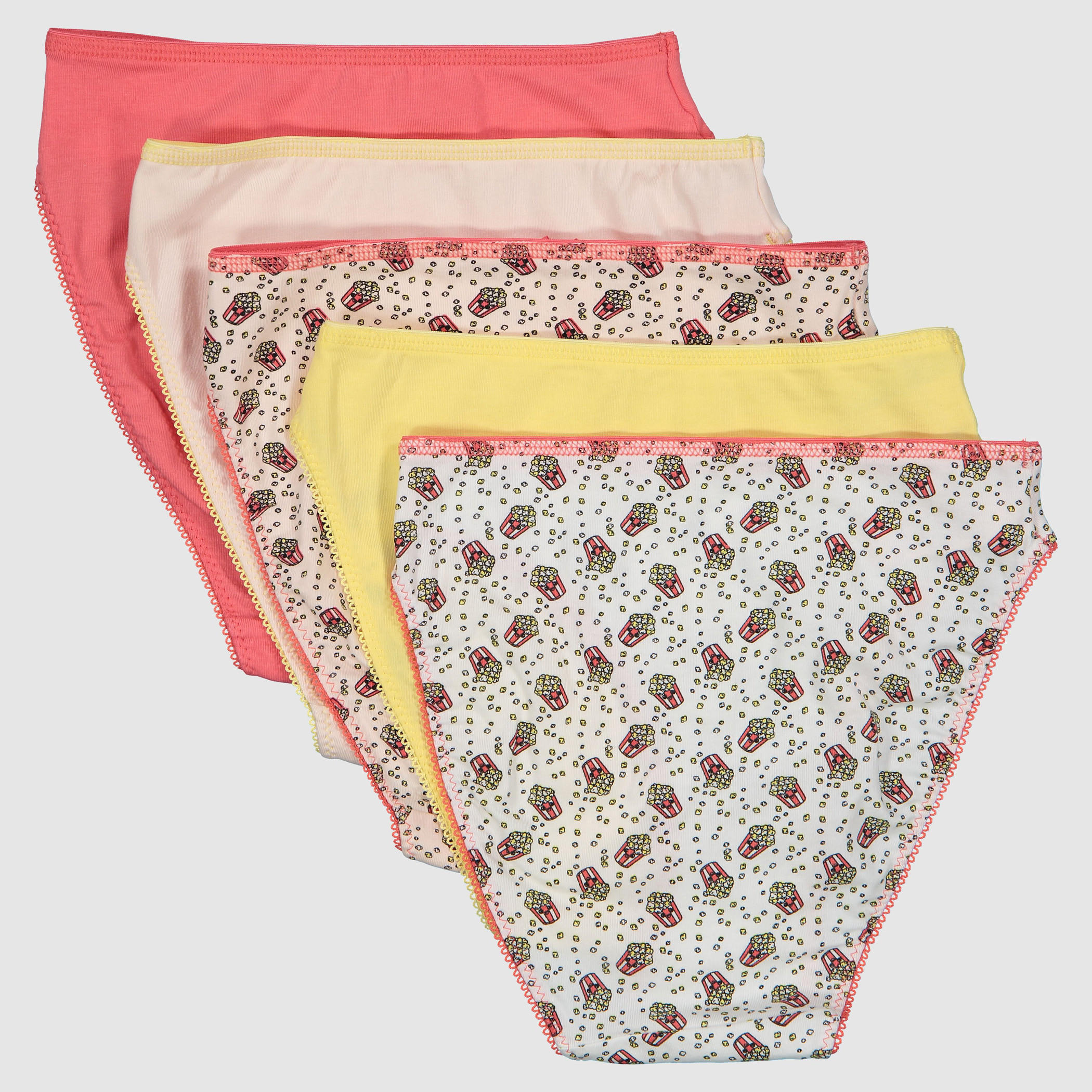 سراويل داخلية متنوعة بخصر مطّاطي - طقم من 5 قطع-women-clothing-lingerie-panties-image-2