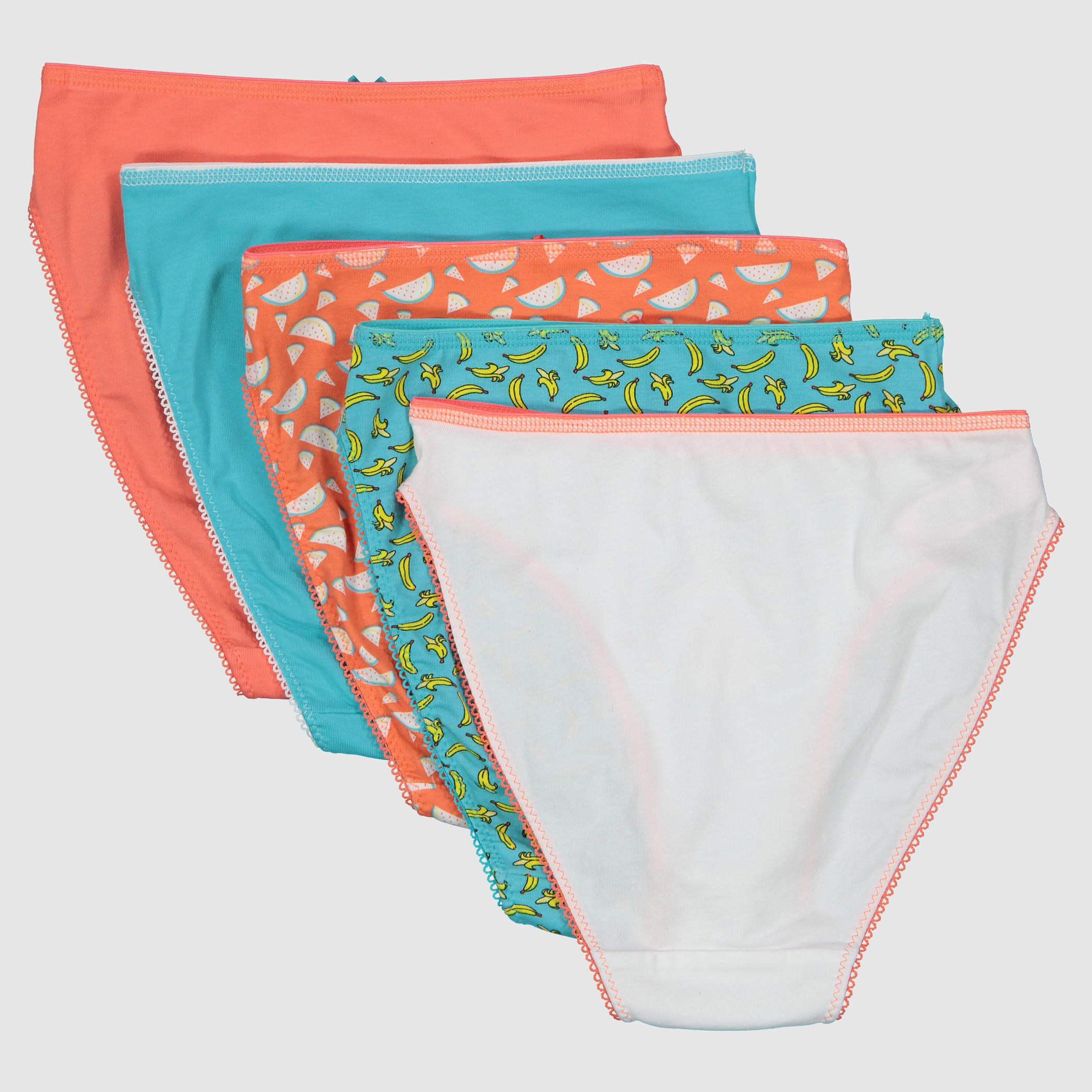 Assorted Briefs with Elasticised Waistband - Set of 5-women-clothing-lingerie-panties-image-2