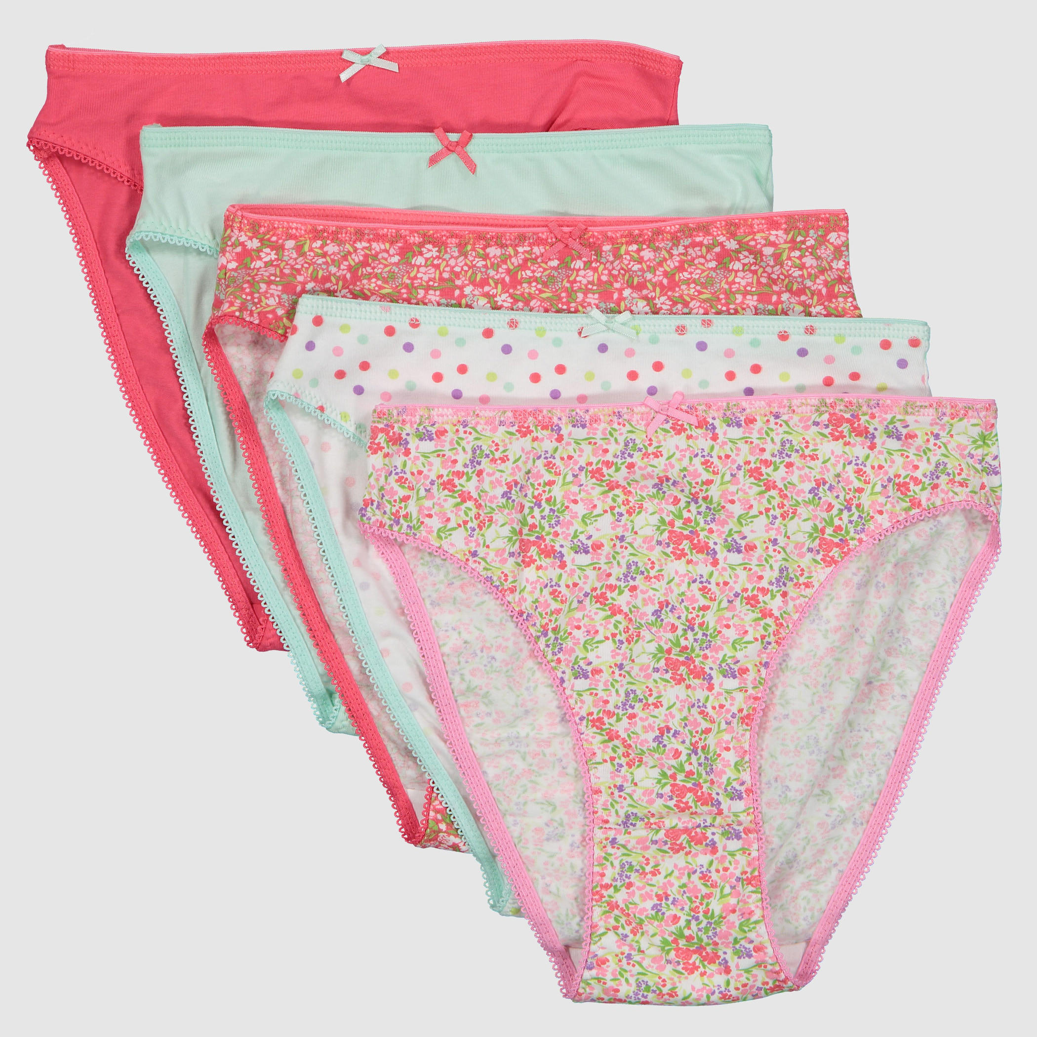 Assorted Briefs with Elastcised Waistband - Set of 5-women-clothing-lingerie-panties-image-1