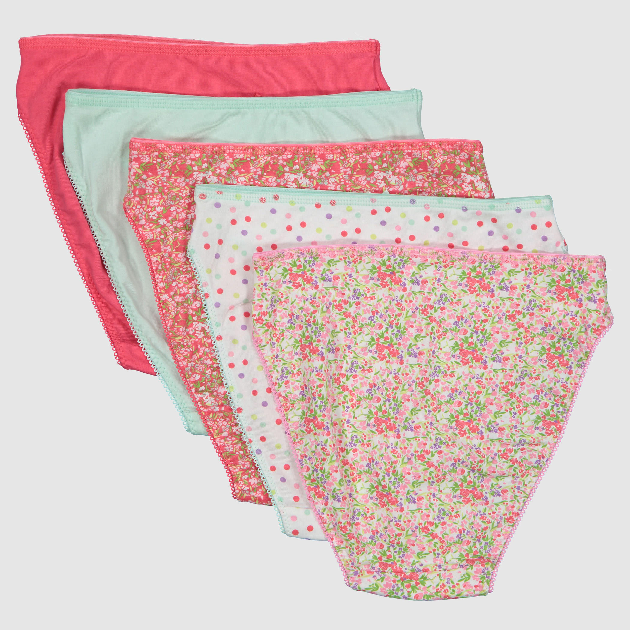 Assorted Briefs with Elastcised Waistband - Set of 5-women-clothing-lingerie-panties-image-2