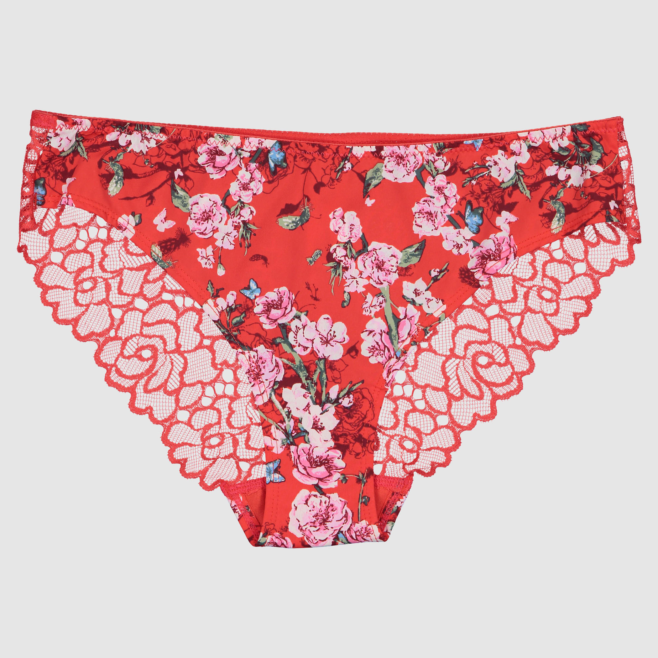 سراويل داخلية بخصر مطّاطي وطبعات مع تفاصيل الدانتيل-women-clothing-lingerie-panties-image-1
