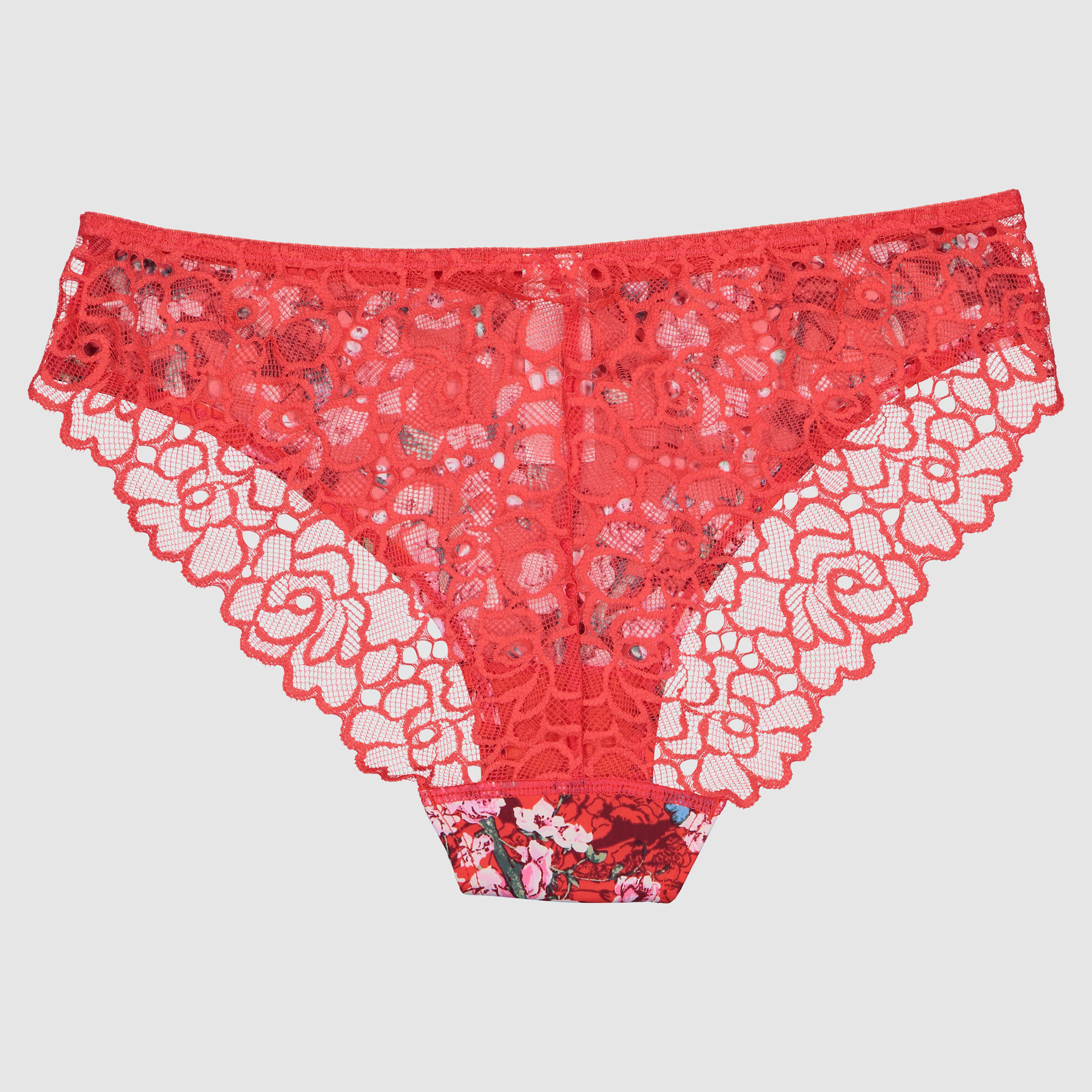 سراويل داخلية بخصر مطّاطي وطبعات مع تفاصيل الدانتيل-women-clothing-lingerie-panties-image-2