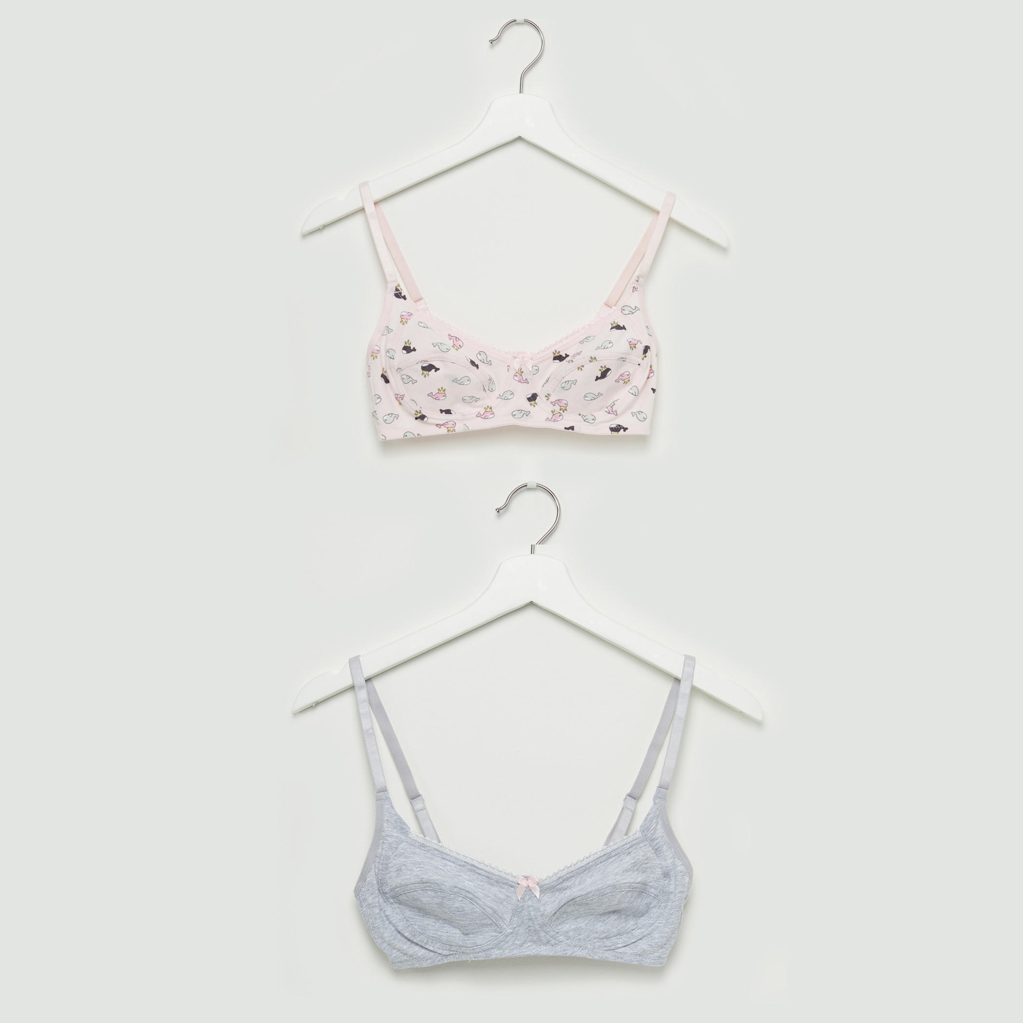 صدريّة بحمّالات قابلة للتعديل ومشبك إغلاق - طقم من قطعتين-women-clothing-lingerie-bras-image-1