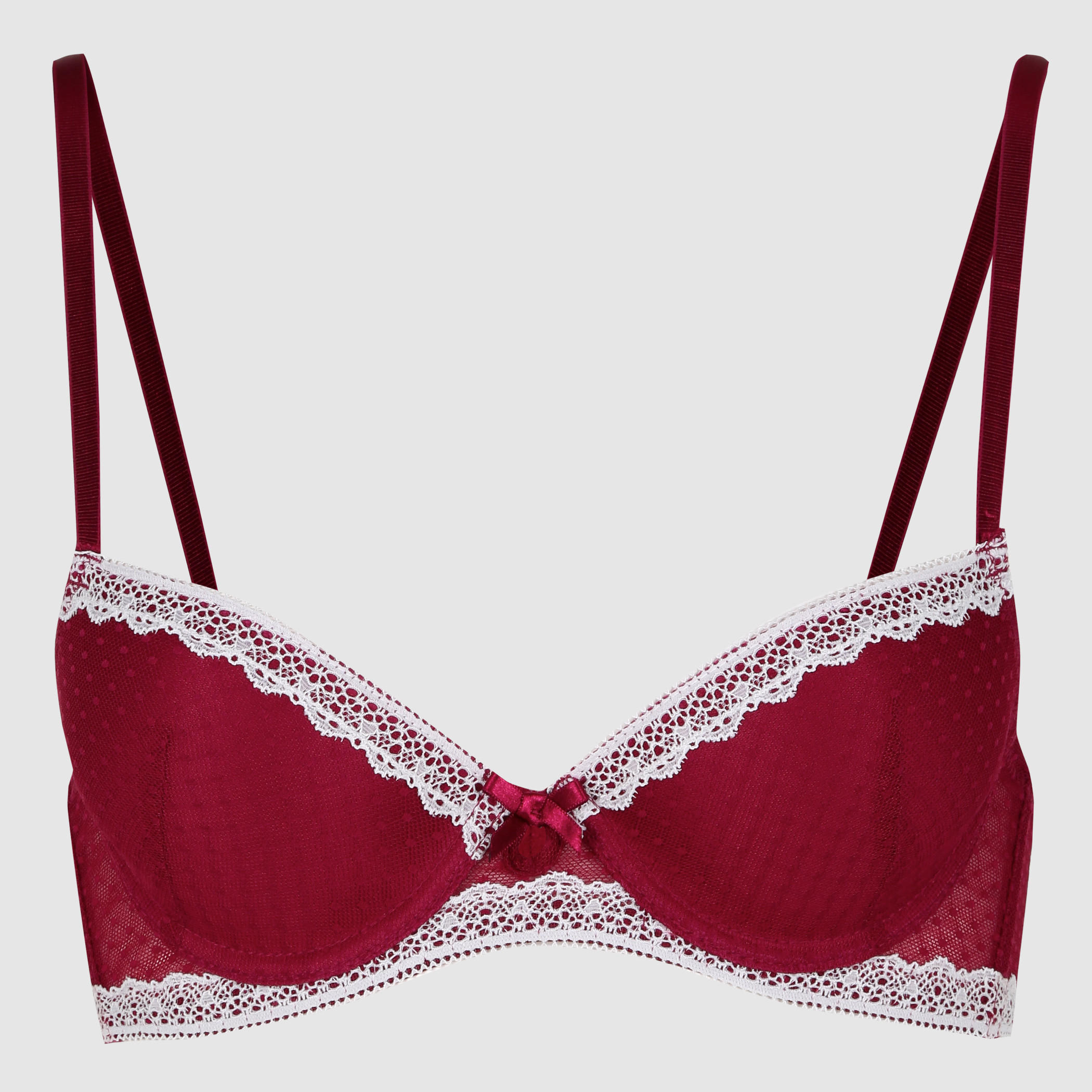 صدريّة مبطّنة بتفاصيل من الدانتيل ودعامات تحتية-women-clothing-lingerie-bras-image-2