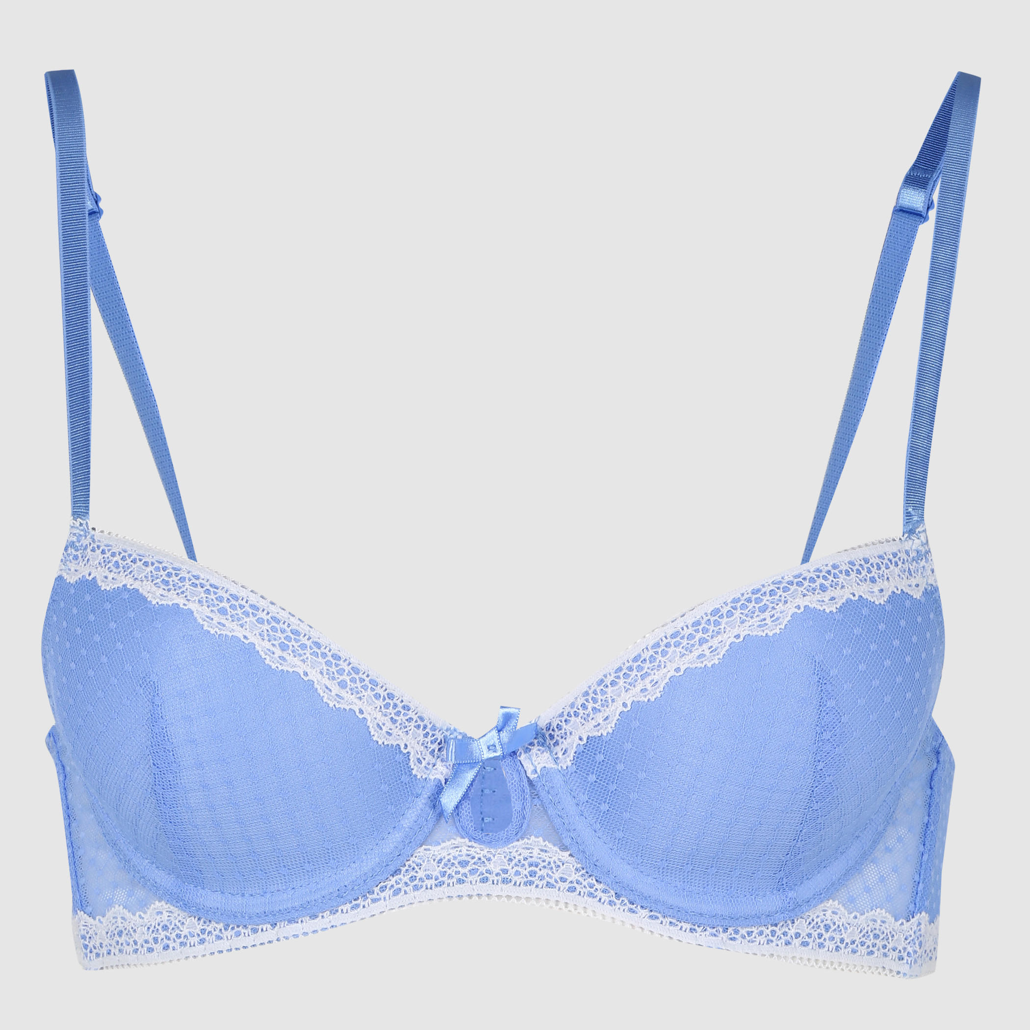 صدريّة بحمّالات قابلة للتعديل ومشبك إغلاق مع تفاصيل دانتيل-women-clothing-lingerie-bras-image-2