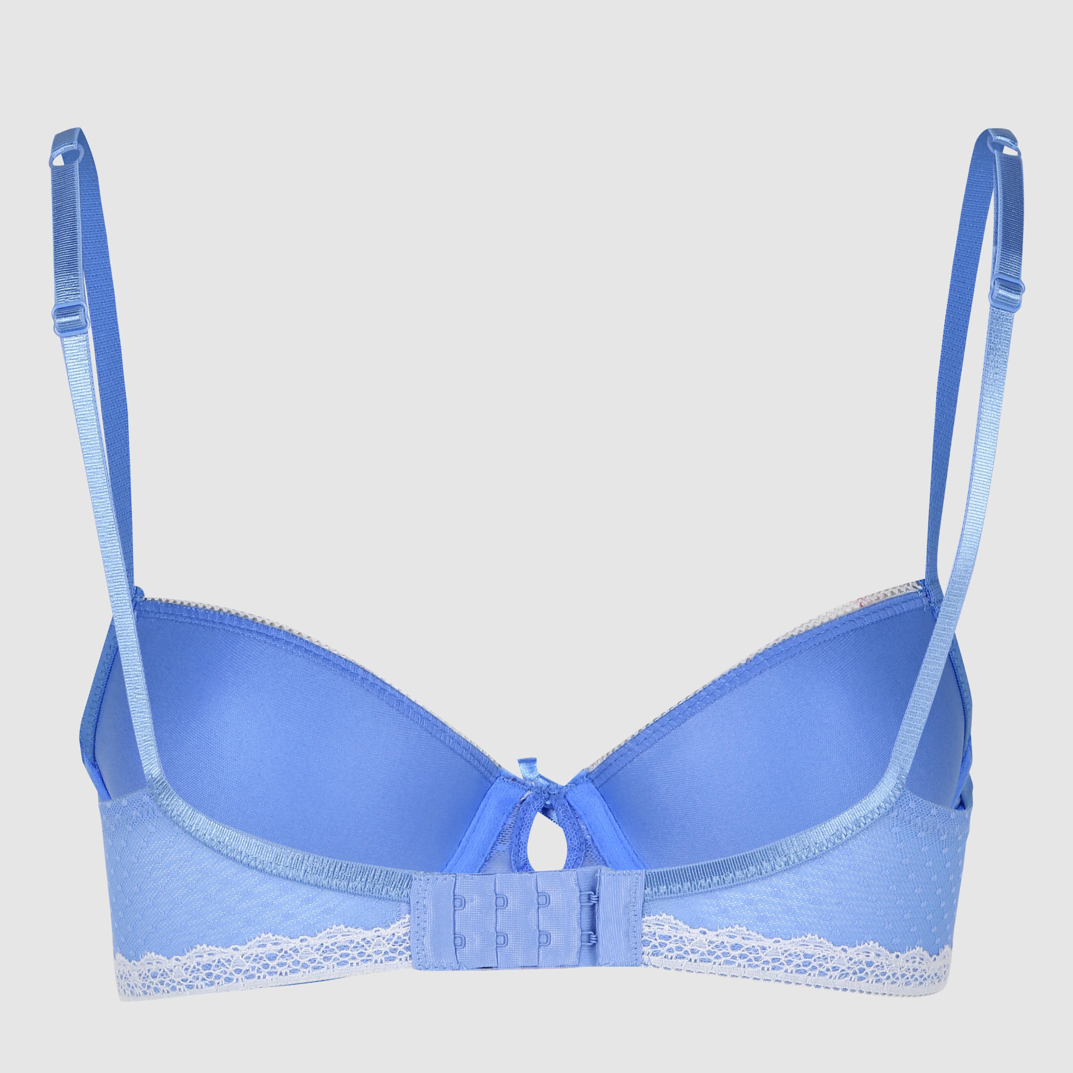 صدريّة بحمّالات قابلة للتعديل ومشبك إغلاق مع تفاصيل دانتيل-women-clothing-lingerie-bras-image-1