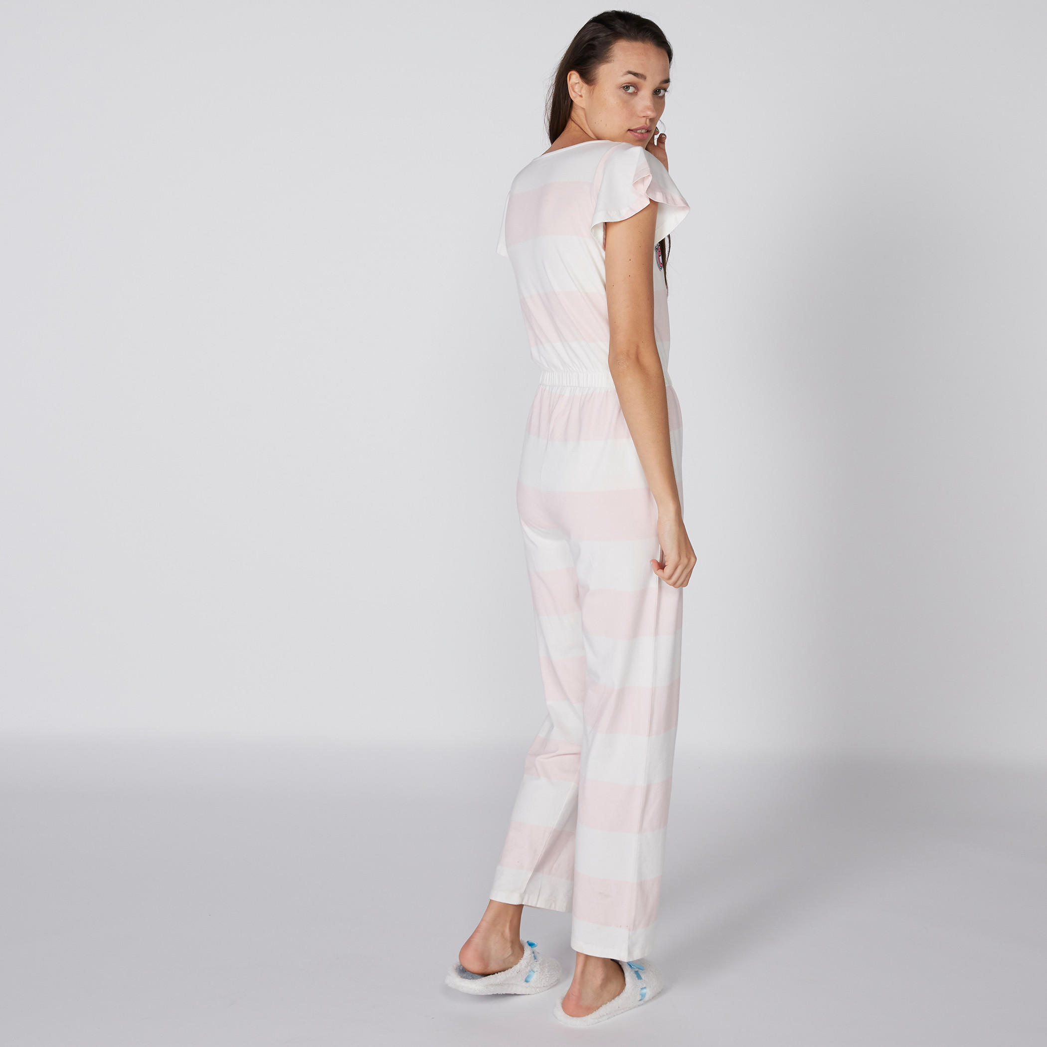 أفرول بياقة V وأكمام كاب-women-clothing-nightwear-nighties-image-2