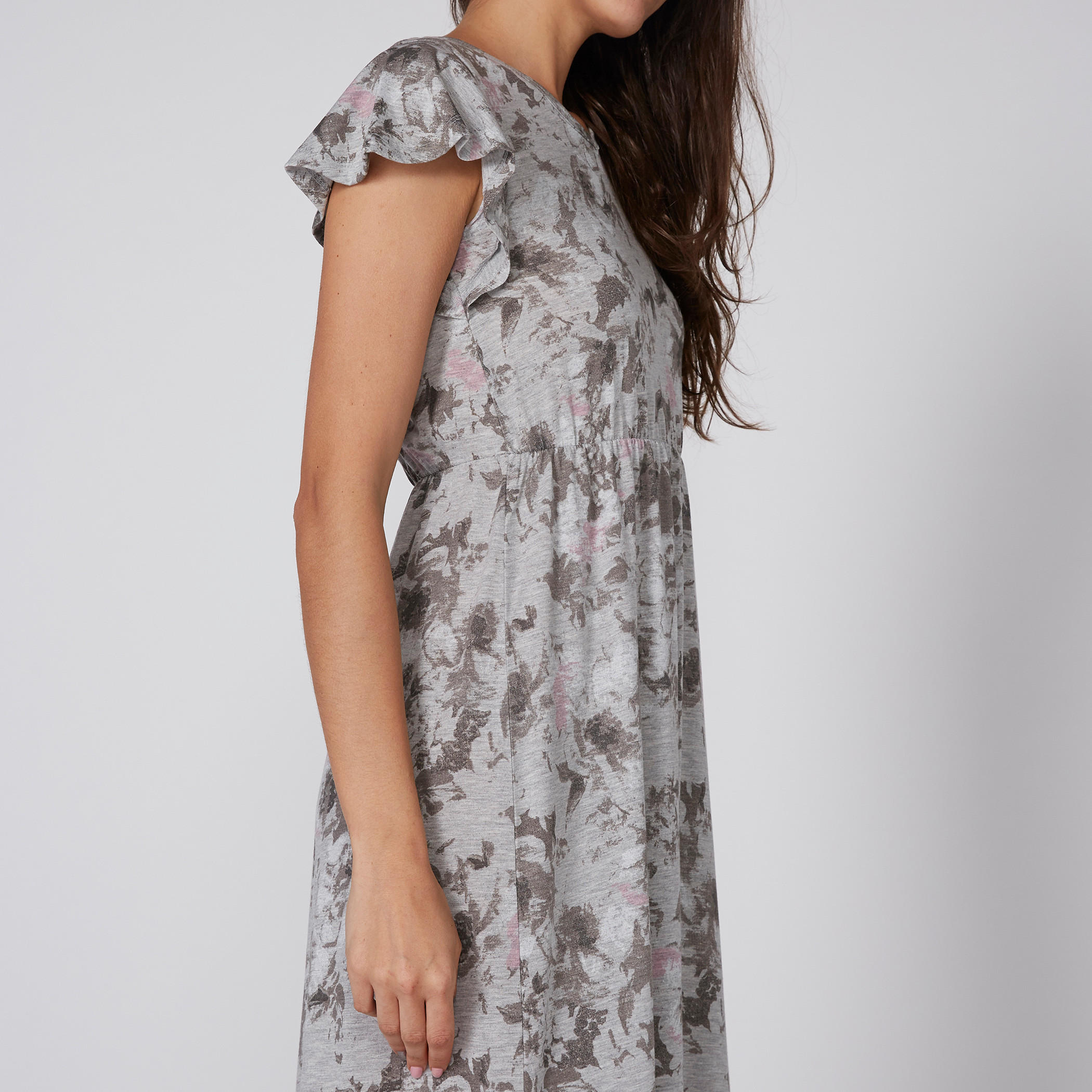 قميص نوم بطبعات وأكمام كاب كشكش-women-clothing-nightwear-nighties-image-3