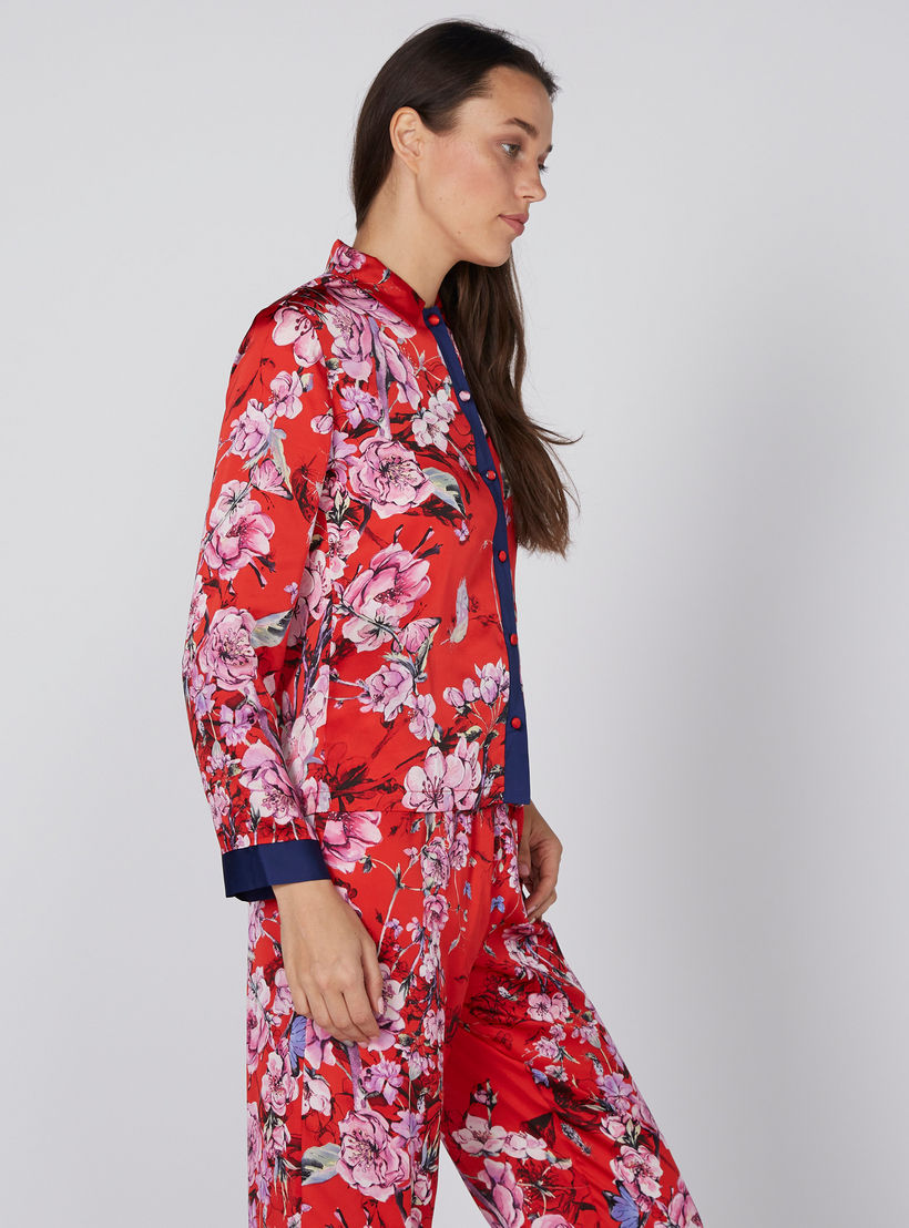 طقم بنطال بيجاما طويل وقميص بطبعات-women-clothing-nightwear-pyjamas-longsets-image-2