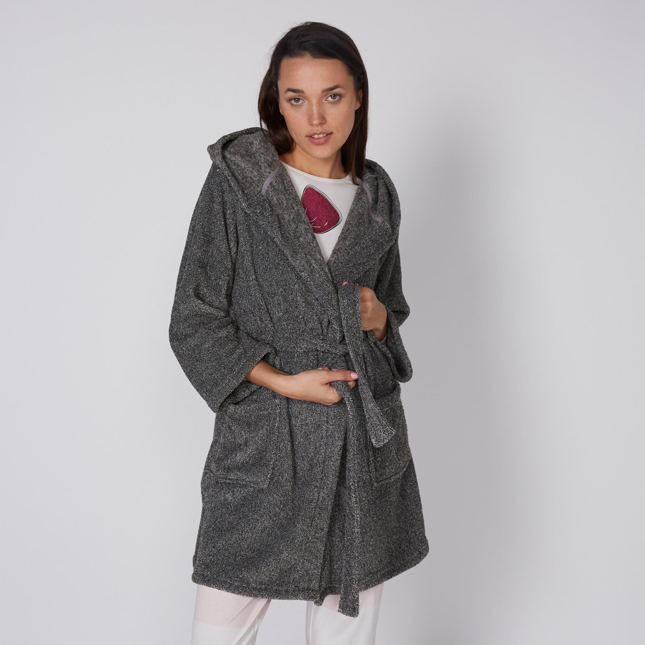 Tie Up Robe with Hood and Long Sleeves-women-clothing-nightwear-robes-image-4
