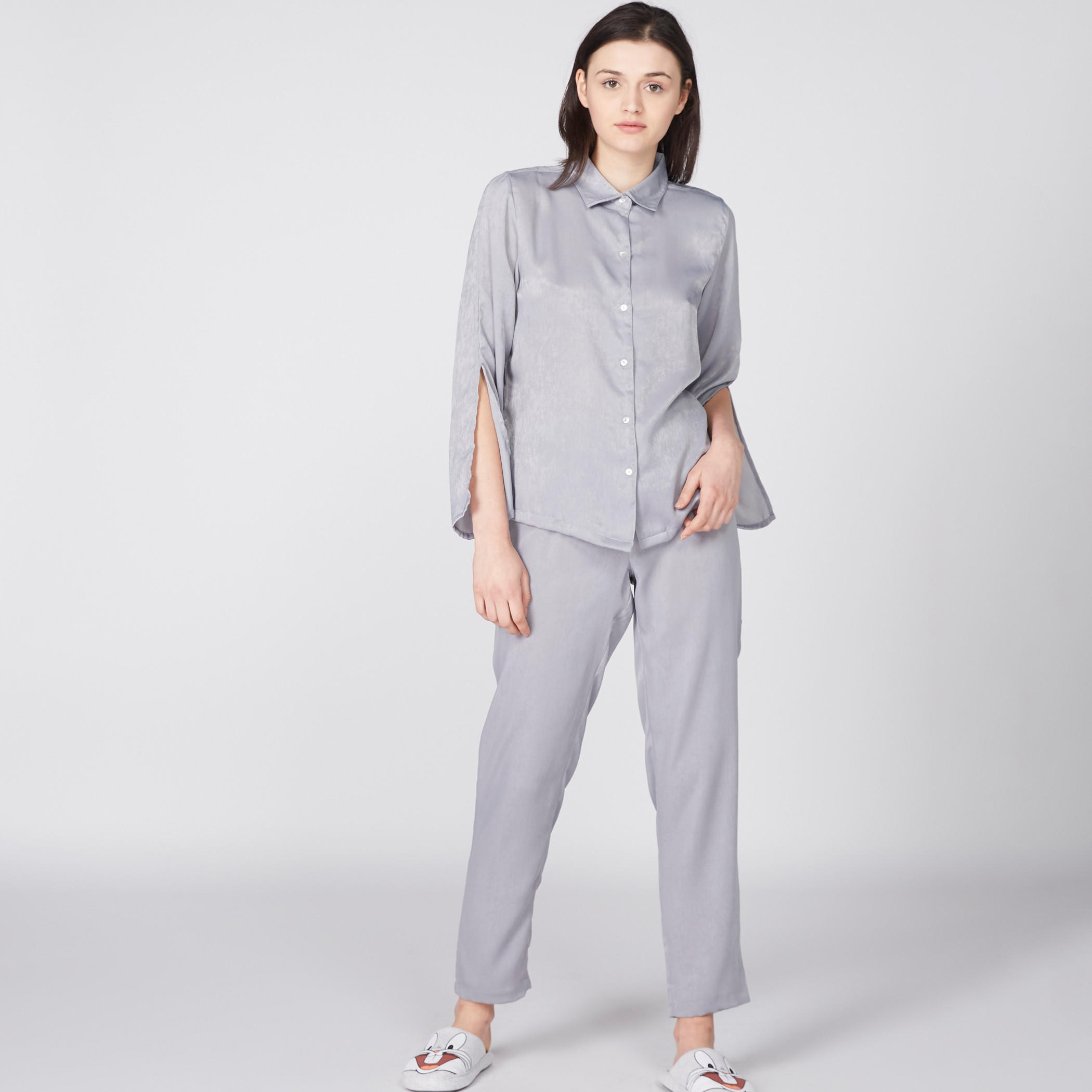 Long Sleeves Shirt and Pyjama Set-women-clothing-nightwear-pyjamas-longsets-image-1