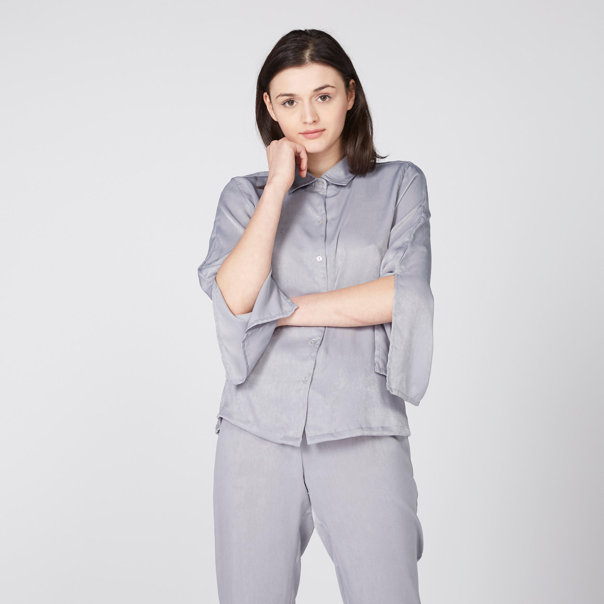 Long Sleeves Shirt and Pyjama Set-women-clothing-nightwear-pyjamas-longsets-image-2