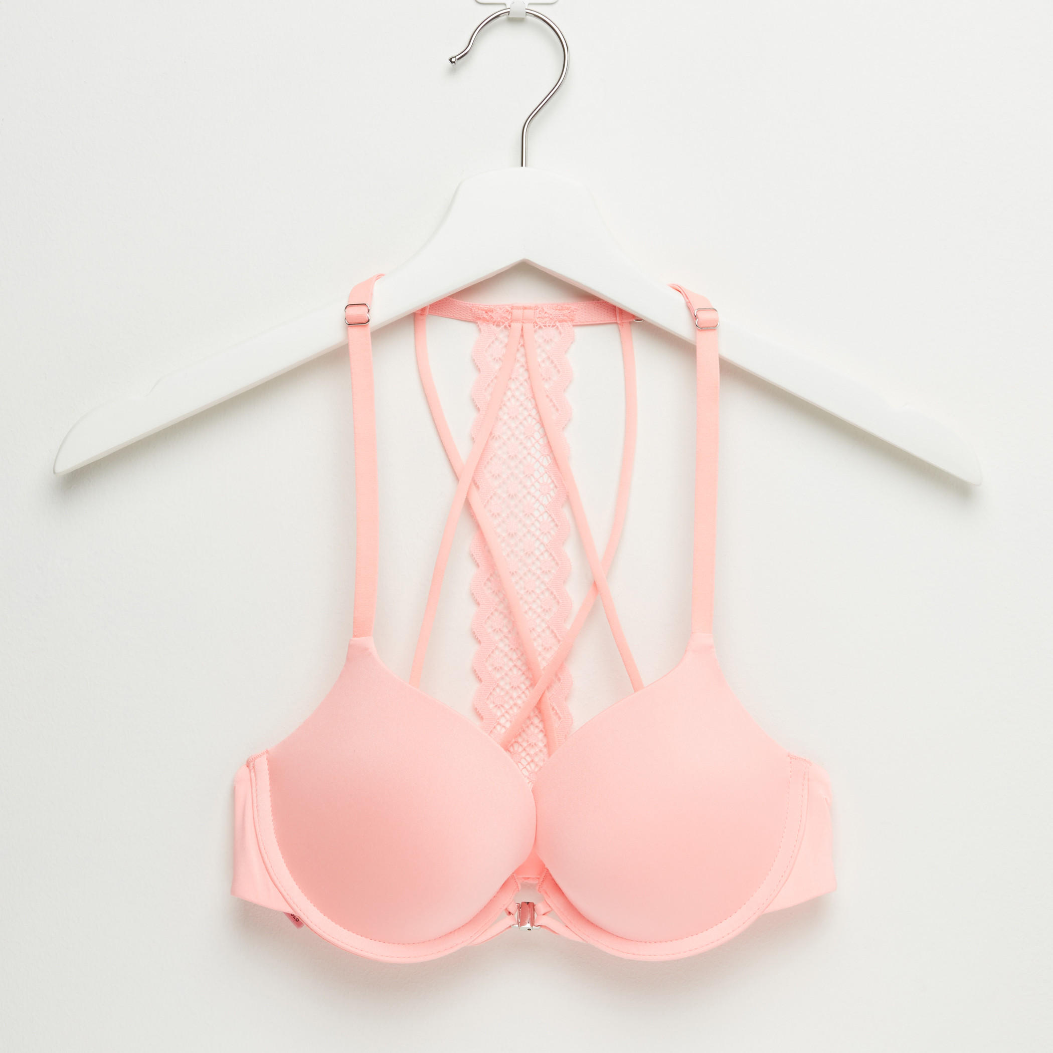 صدرية مبطّنة بتفاصيل دانتيل وحمّالات رفيعة-women-clothing-lingerie-bras-image-1