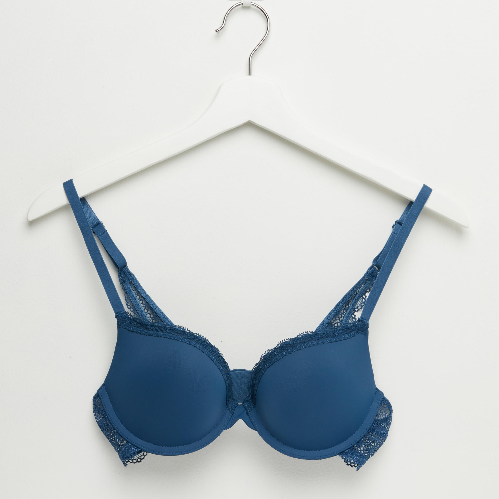 صدرية مبطّنة بتفاصيل دانتيل ومشبك إغلاق ناعم-women-clothing-lingerie-bras-image-1