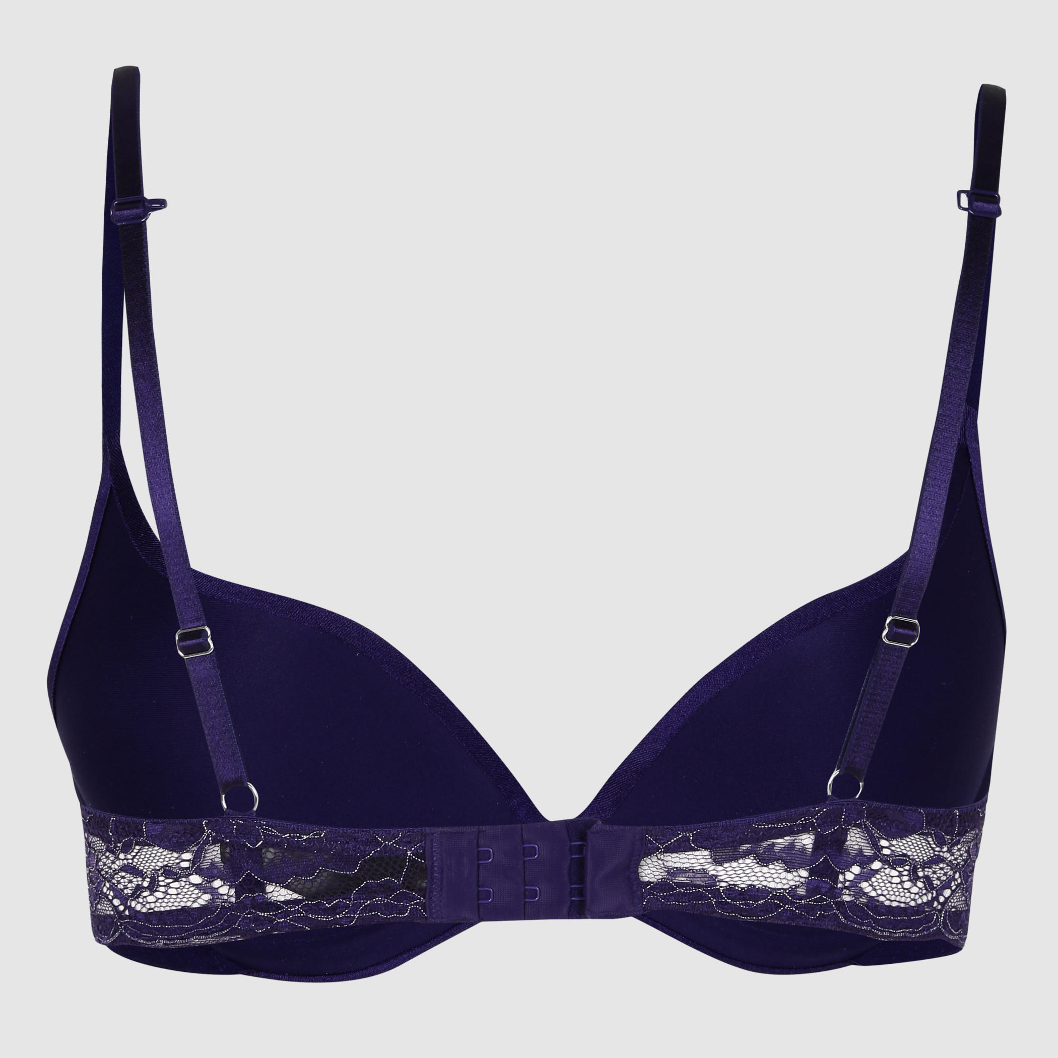 Embellished Bra with Spaghetti Straps and Hook Closure-women-clothing-lingerie-bras-image-2