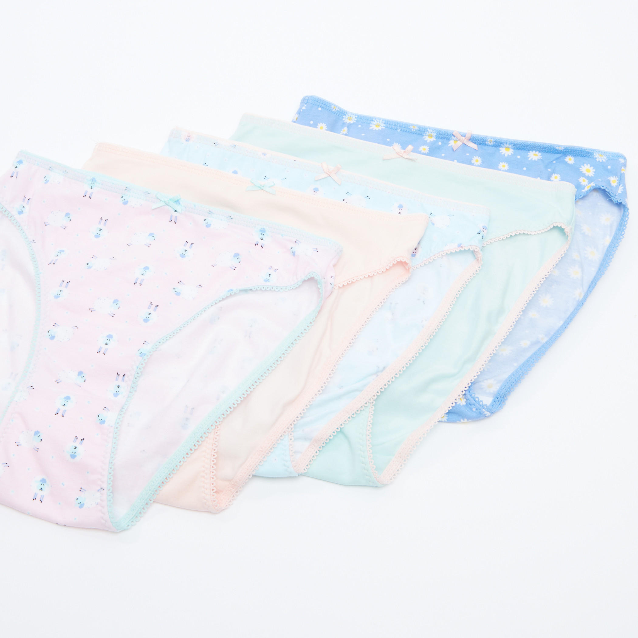 سراويل بيكيني متنوعة - طقم من 5 قطع-women-clothing-lingerie-panties-image-1