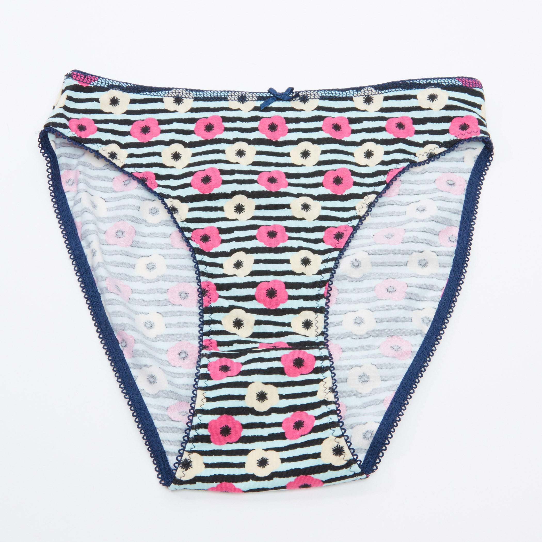 سراويل بيكيني بخصر مطّاطي متنوعة - طقم من 5 قطع-women-clothing-lingerie-panties-image-2
