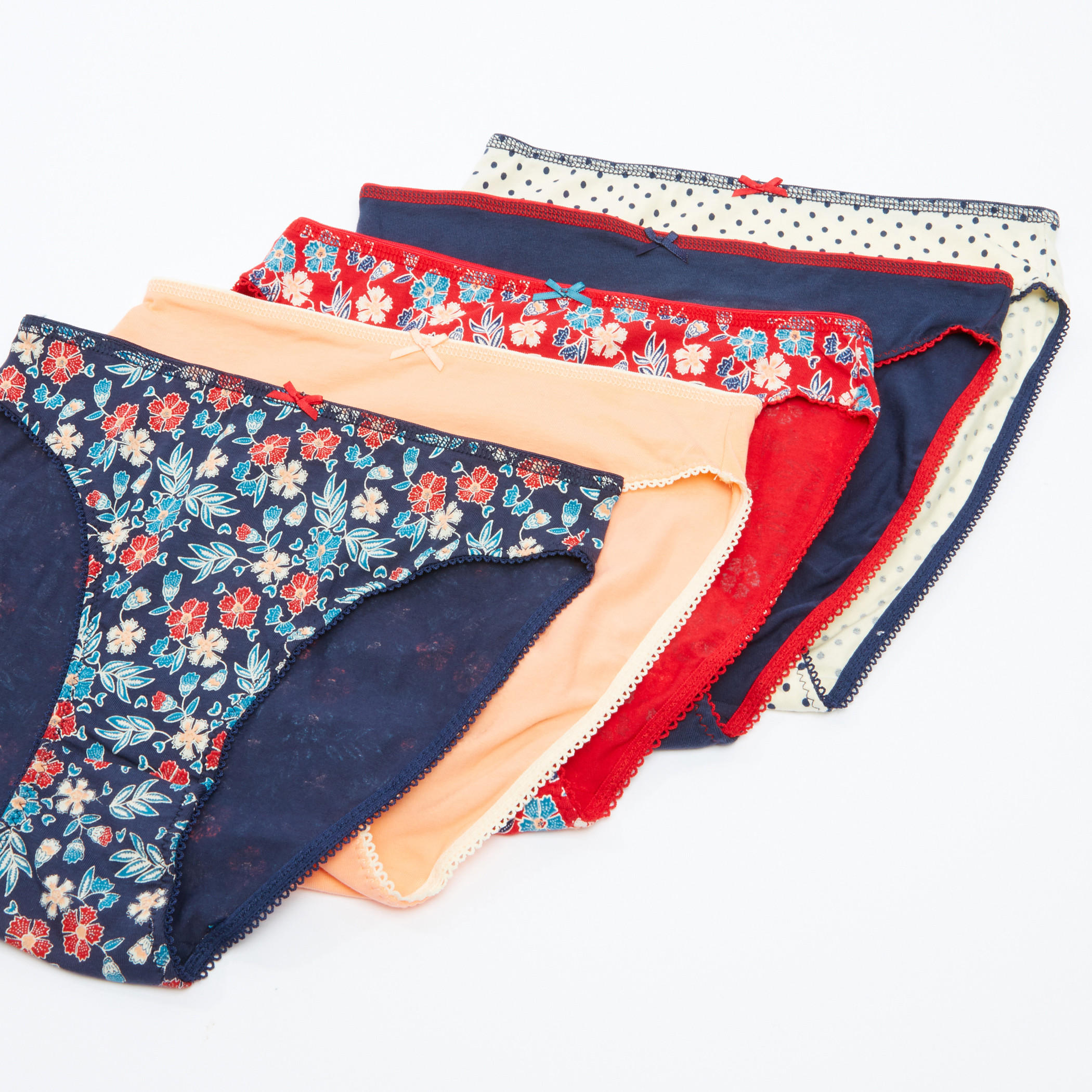 سراويل بيكيني متنوعة - طقم من 5 قطع-women-clothing-lingerie-panties-image-3