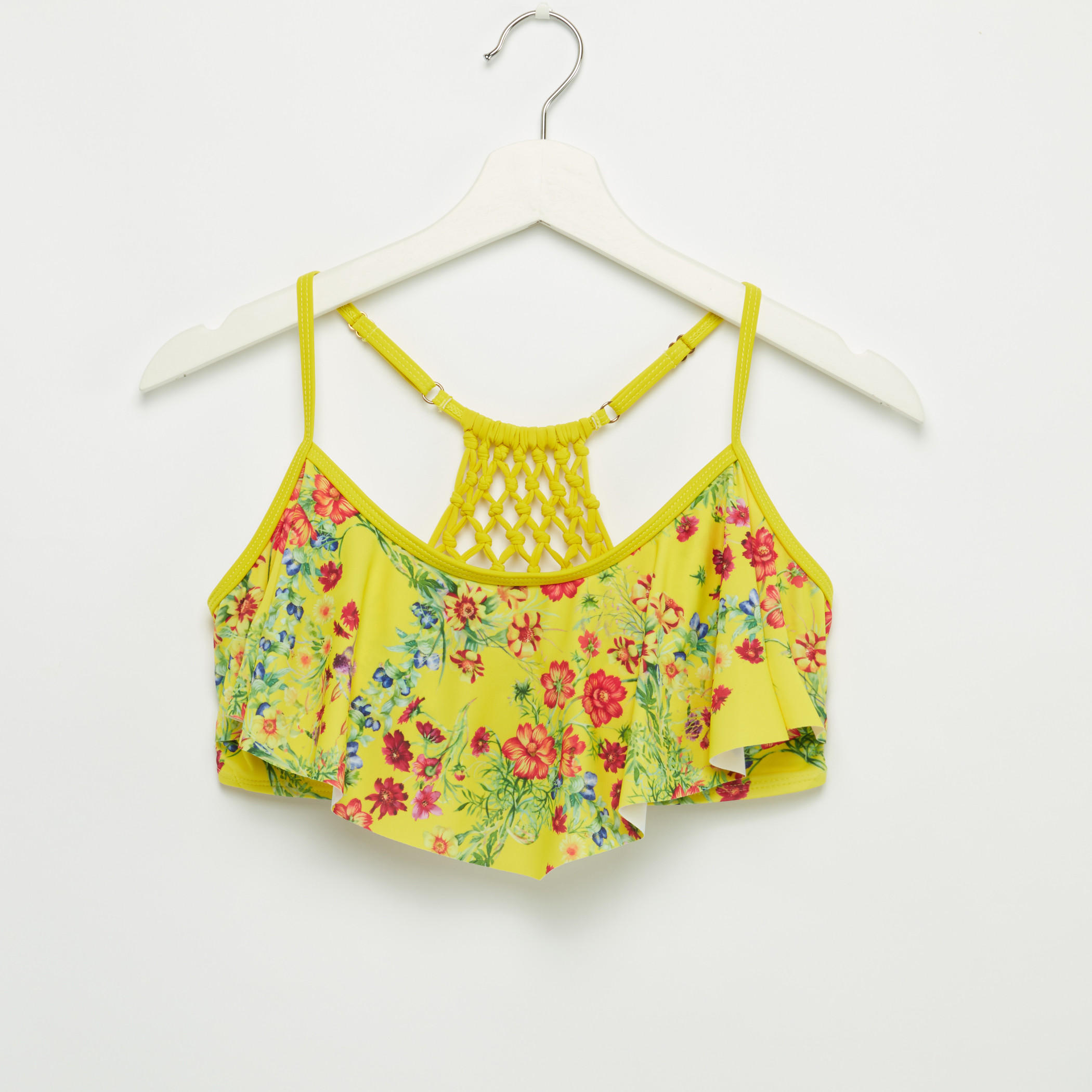 طقم سراويل بيكيني برباط وصدريّة بطبعات أزهار-women-clothing-swimandbeach-bikinis-image-2