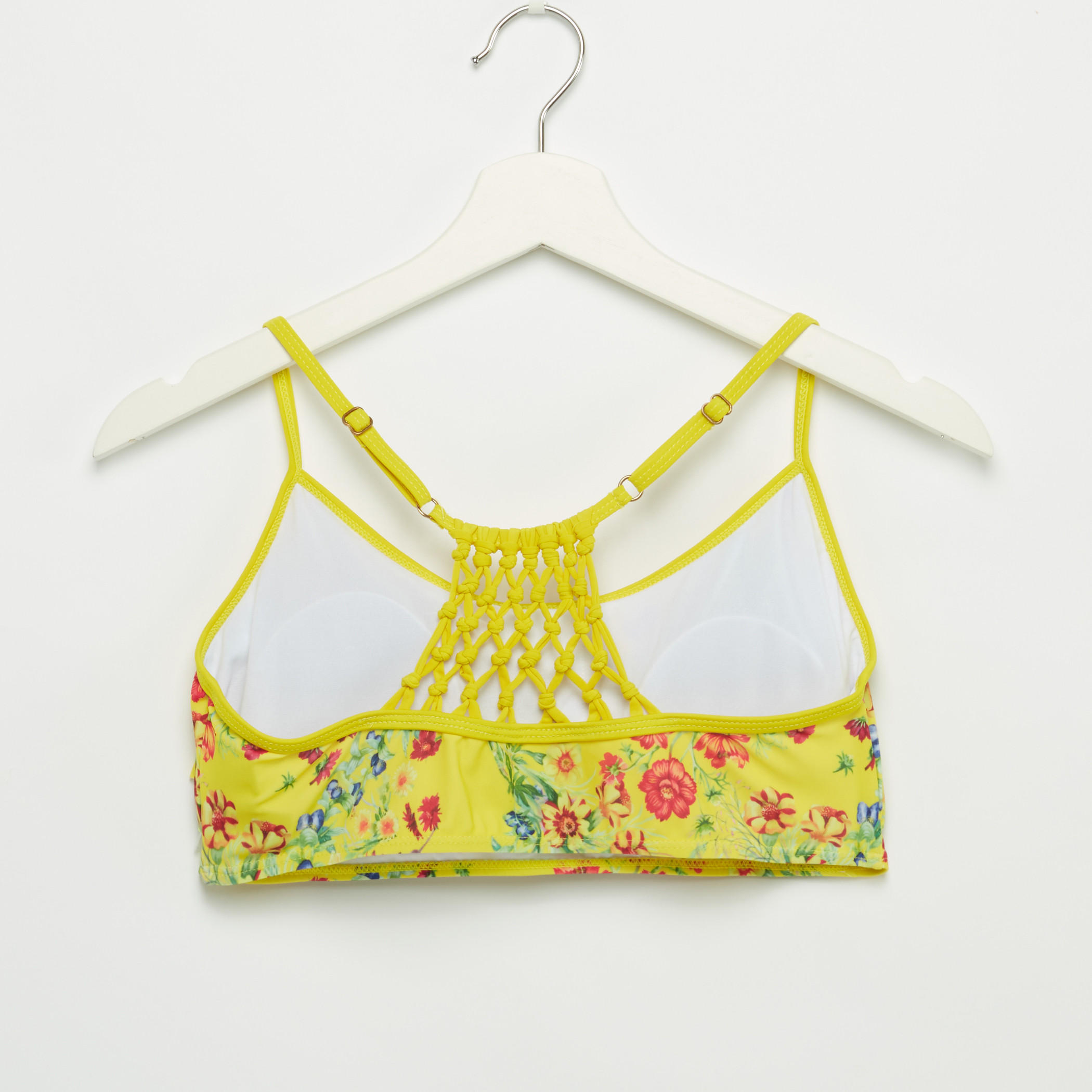 طقم سراويل بيكيني برباط وصدريّة بطبعات أزهار-women-clothing-swimandbeach-bikinis-image-3
