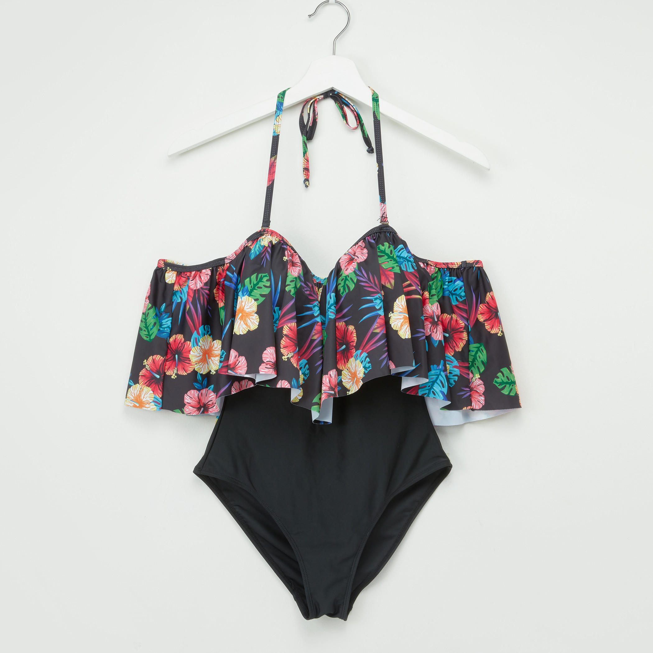مونوكيني بطبعات زهرية وأكتاف مكشوفة وأربطة-women-clothing-swimandbeach-swimsuits-image-2