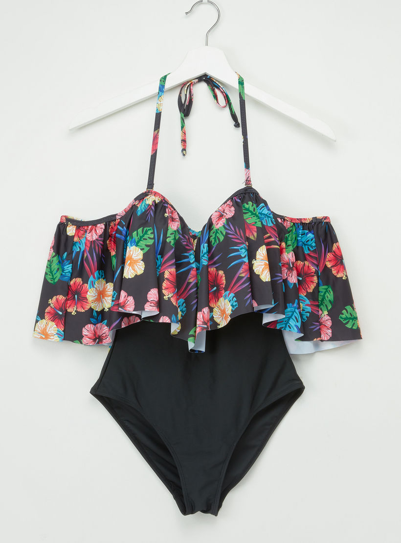 مونوكيني بطبعات زهرية وأكتاف مكشوفة وأربطة-women-clothing-swimandbeach-swimsuits-image-2