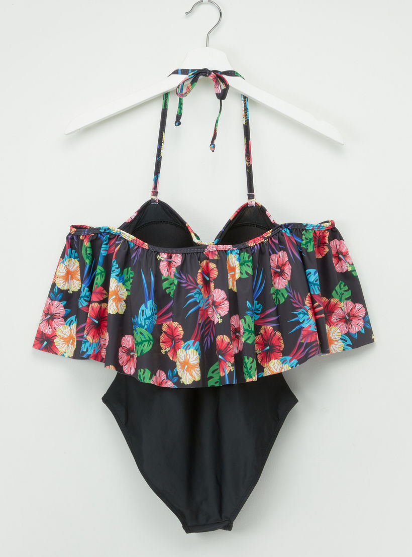 مونوكيني بطبعات زهرية وأكتاف مكشوفة وأربطة-women-clothing-swimandbeach-swimsuits-image-3