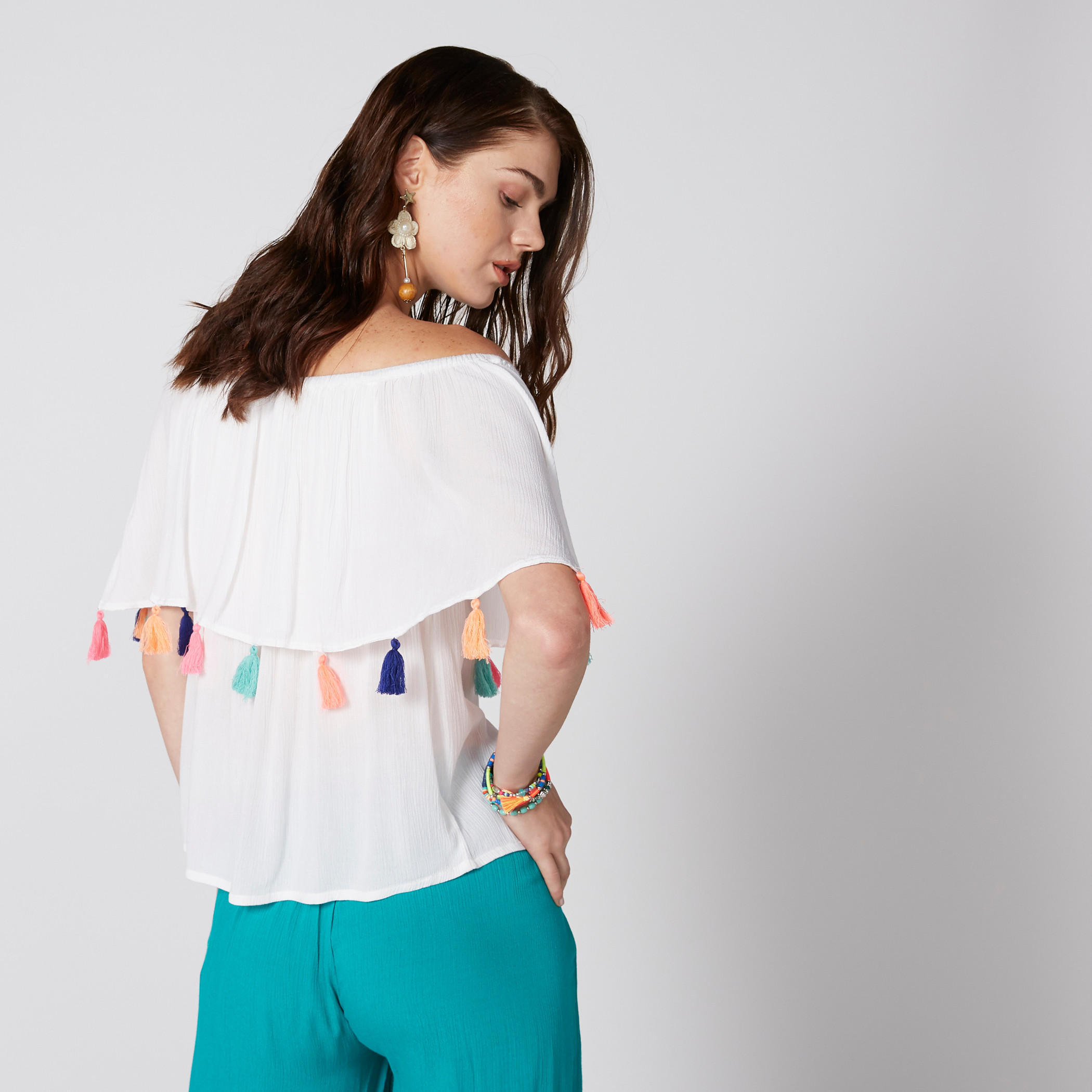 Off Shoulder Top with Tassles-women-clothing-shirtsandblouses-blouses-image-2