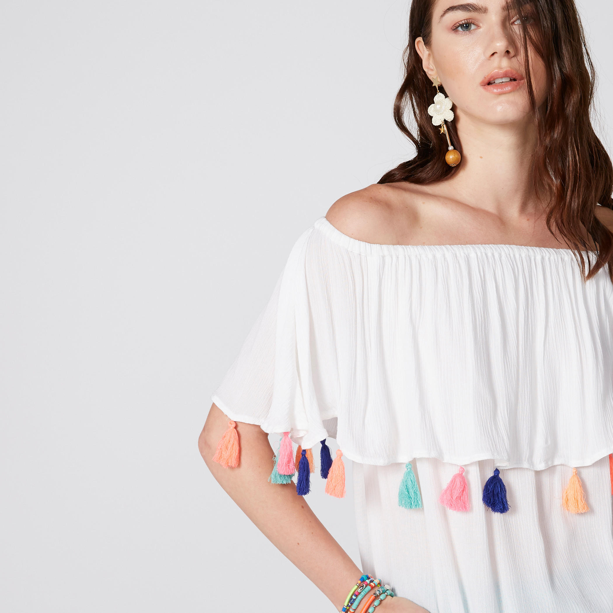 Off Shoulder Top with Tassles-women-clothing-shirtsandblouses-blouses-image-4