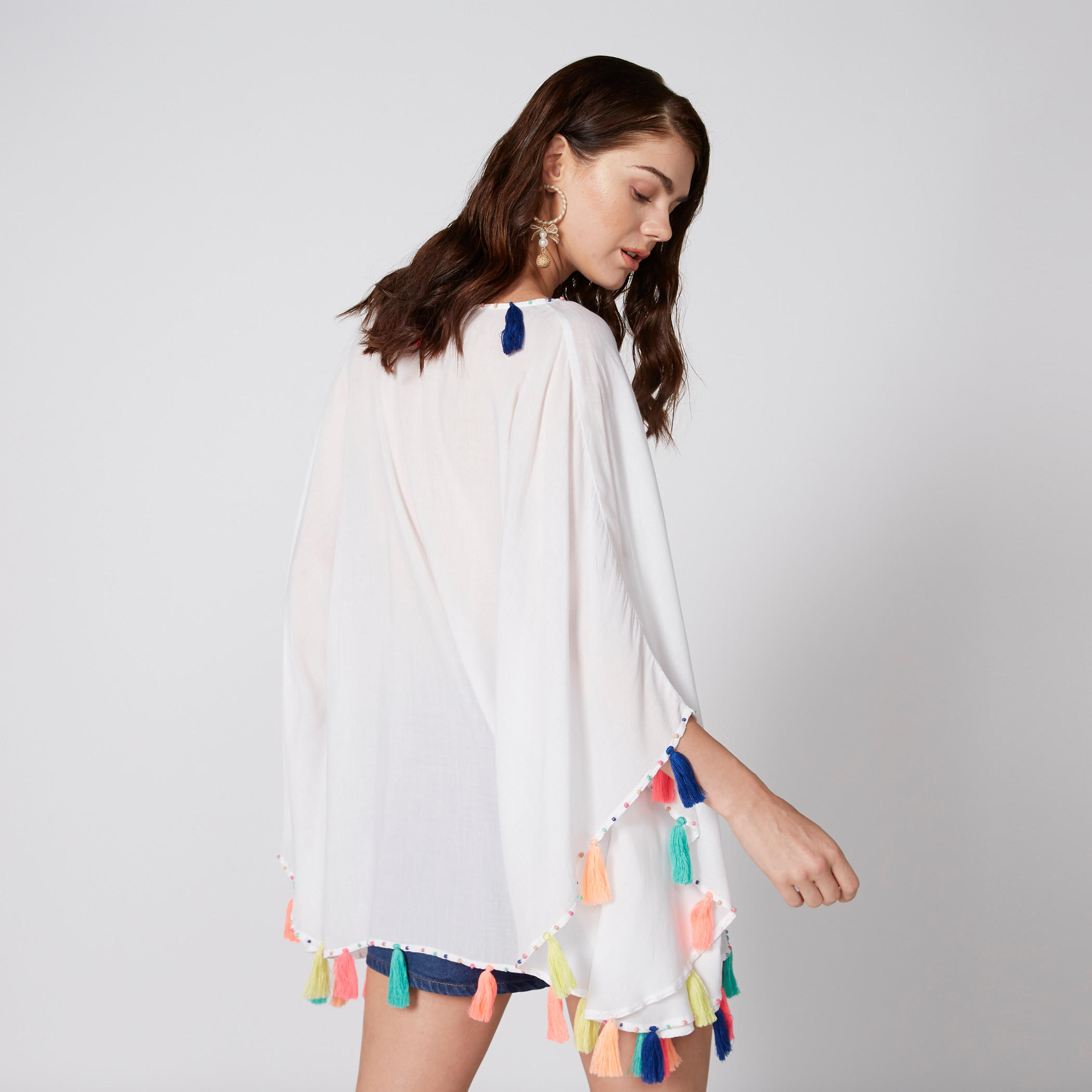 V-Neck Kaftan with Tassels-women-clothing-shirtsandblouses-blouses-image-2