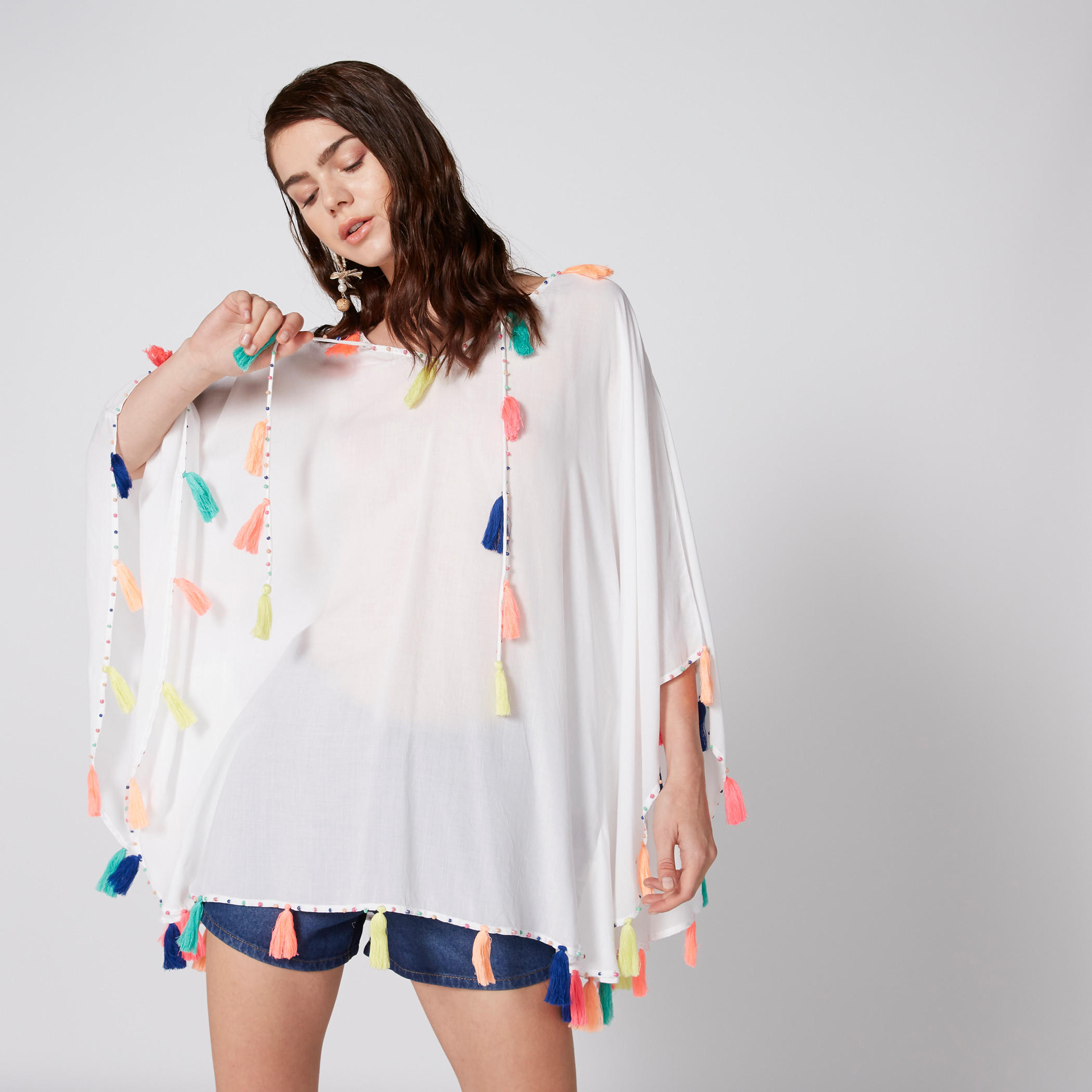 V-Neck Kaftan with Tassels-women-clothing-shirtsandblouses-blouses-image-3