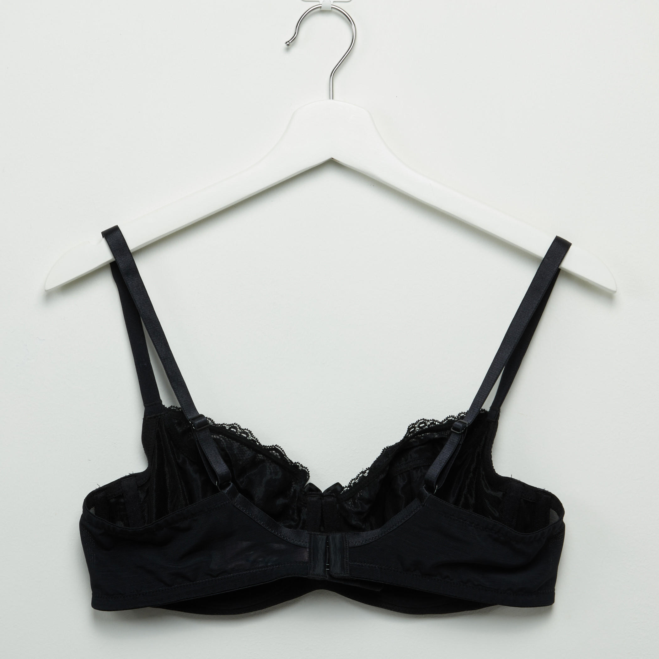 صدريّة تيشيرت بمشبك إغلاق وتفاصيل دانتيل-women-clothing-lingerie-bras-image-2