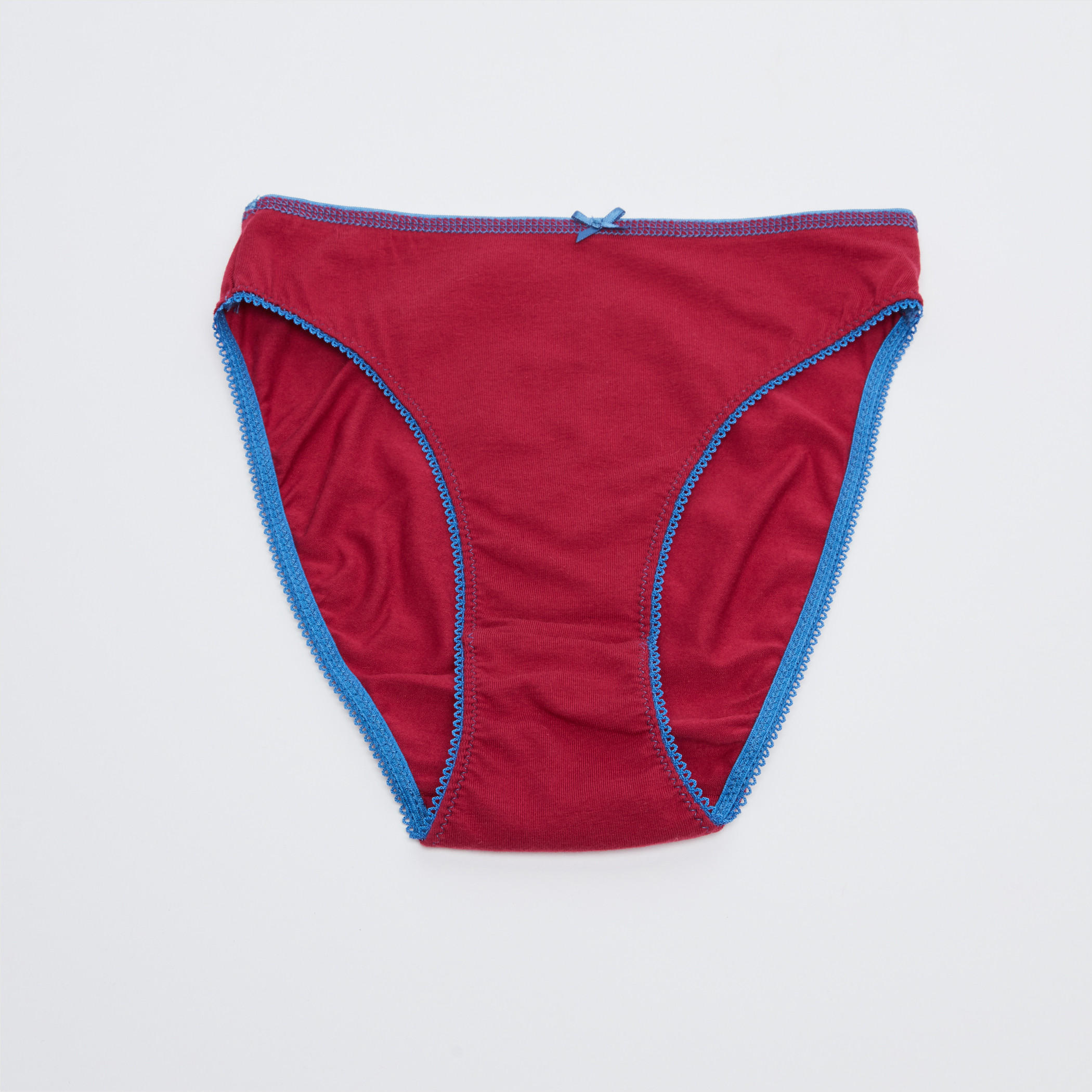 سراويل داخلية بخصر مطّاطي ودرزات - طقم من 5 قطع-women-clothing-lingerie-panties-image-2