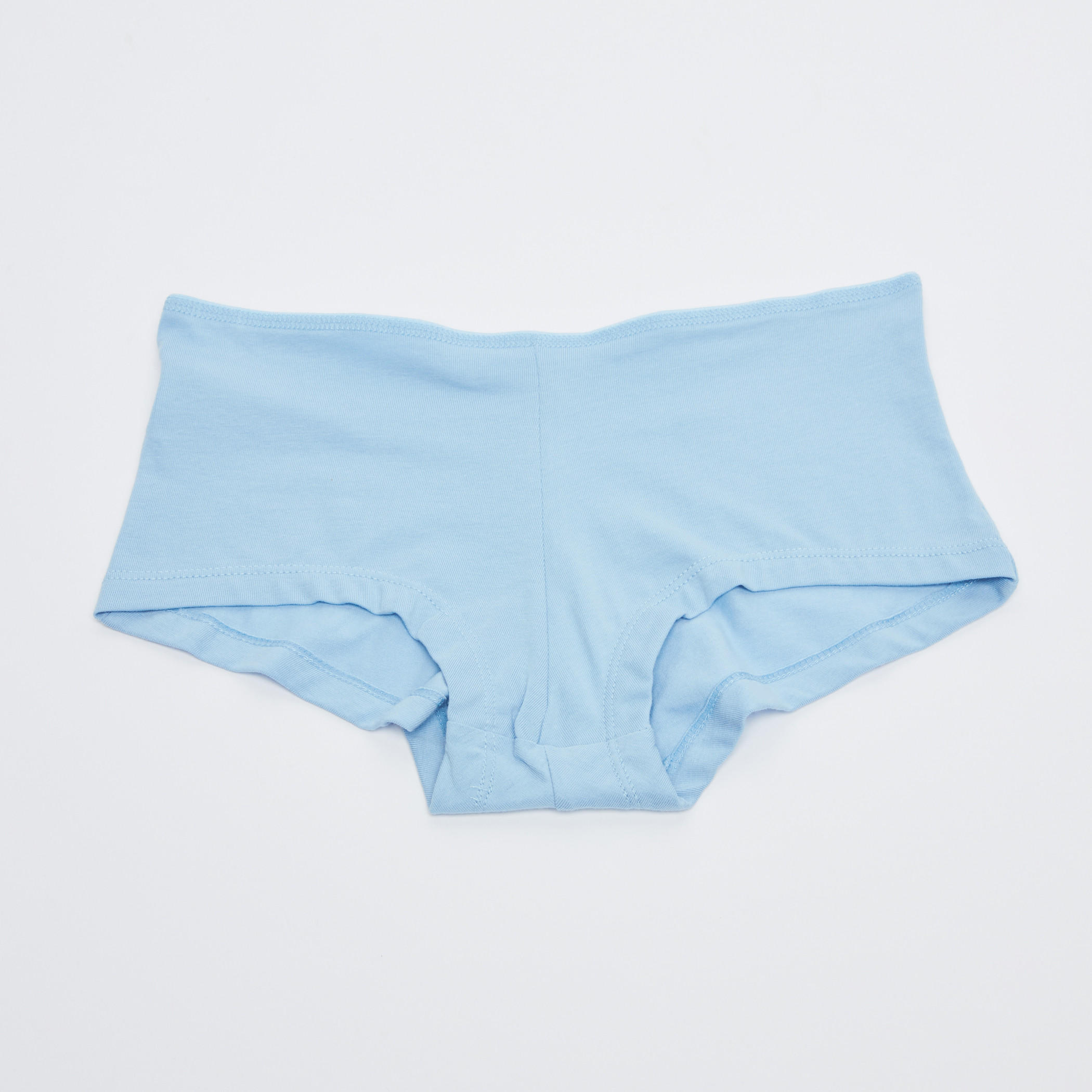 Stitch Detail Boyshorts with Elasticised Waistband - Set of 5-women-clothing-lingerie-panties-image-2