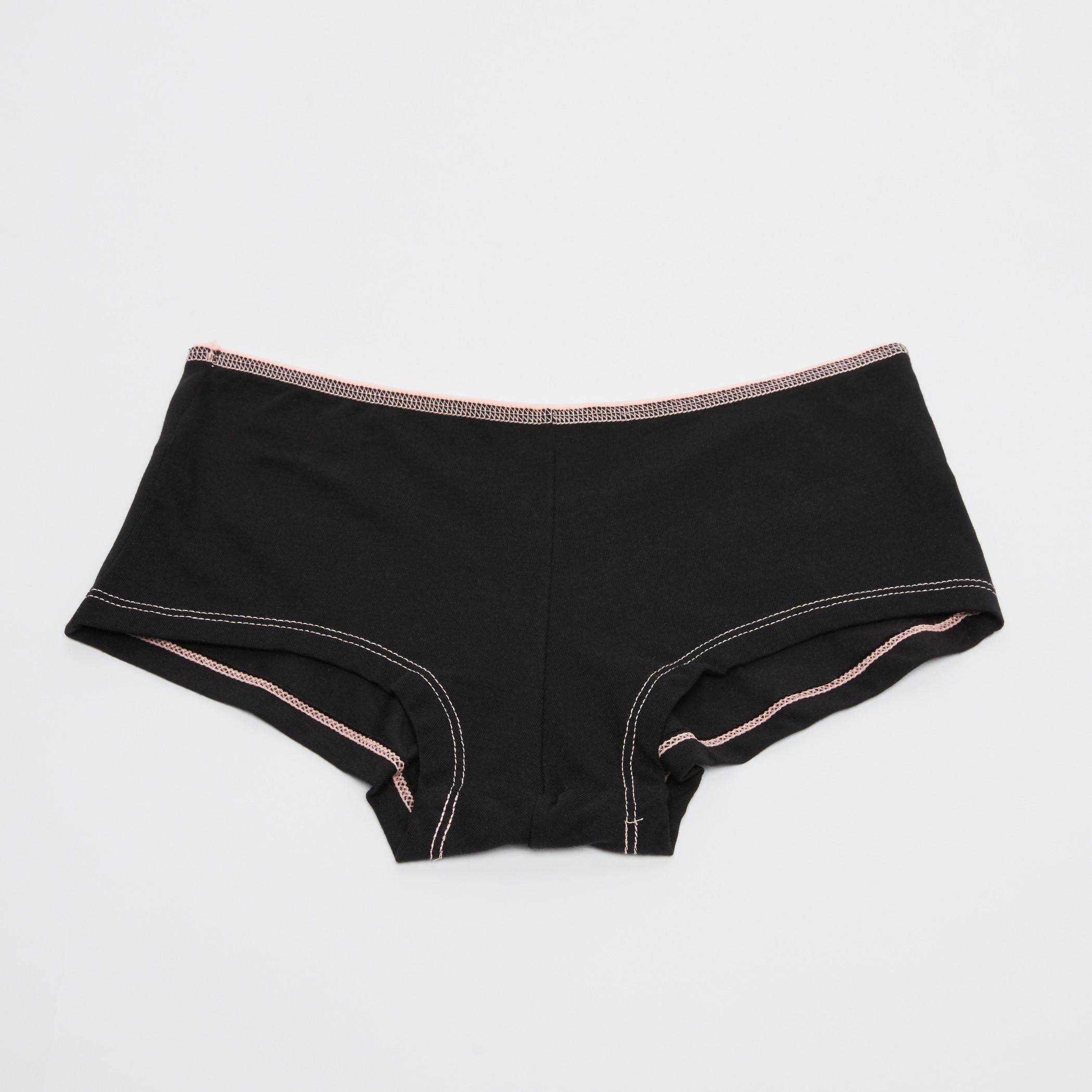 سراويل داخلية بخصر مطّاطي ودرزات - طقم من 5 قطع-women-clothing-lingerie-panties-image-2