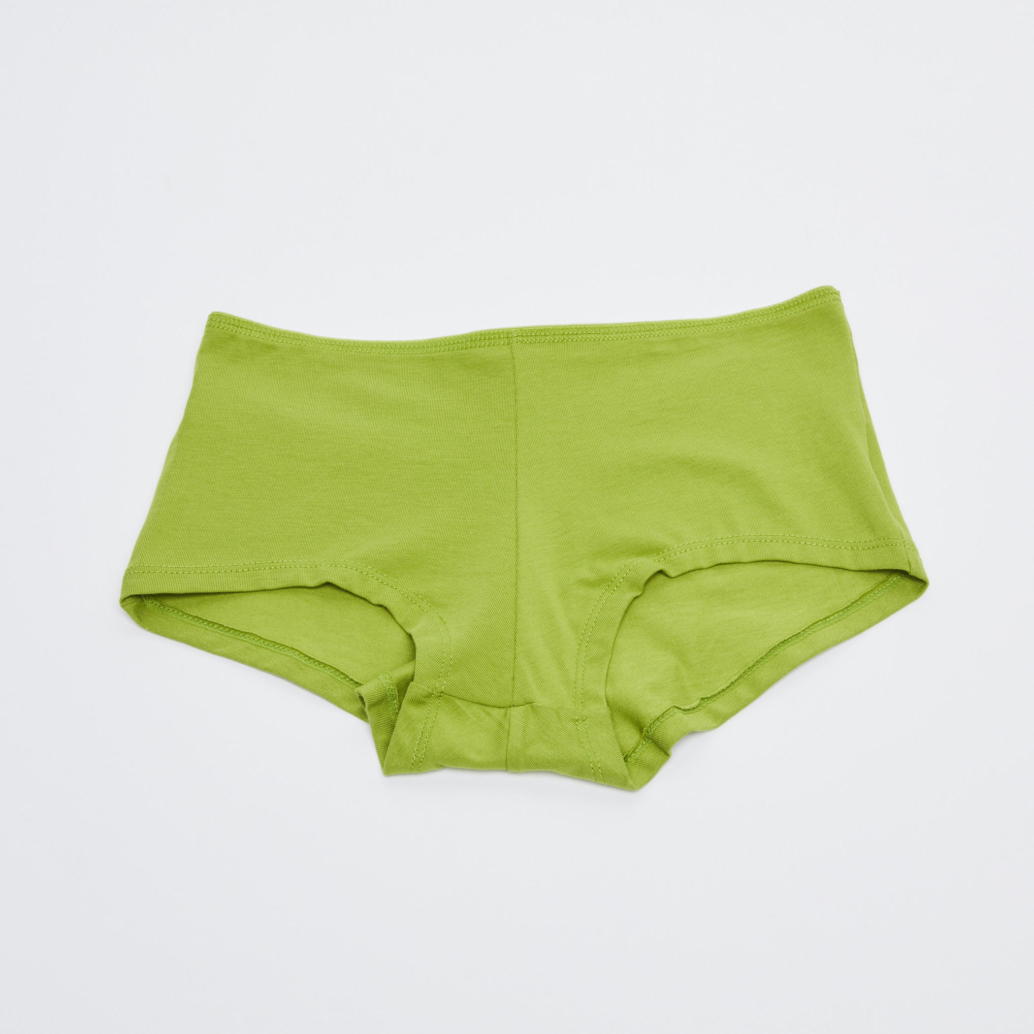 سراويل بوي شورت بخصر مطاطي ودرزات - طقم من 5 قطع-women-clothing-lingerie-panties-image-2