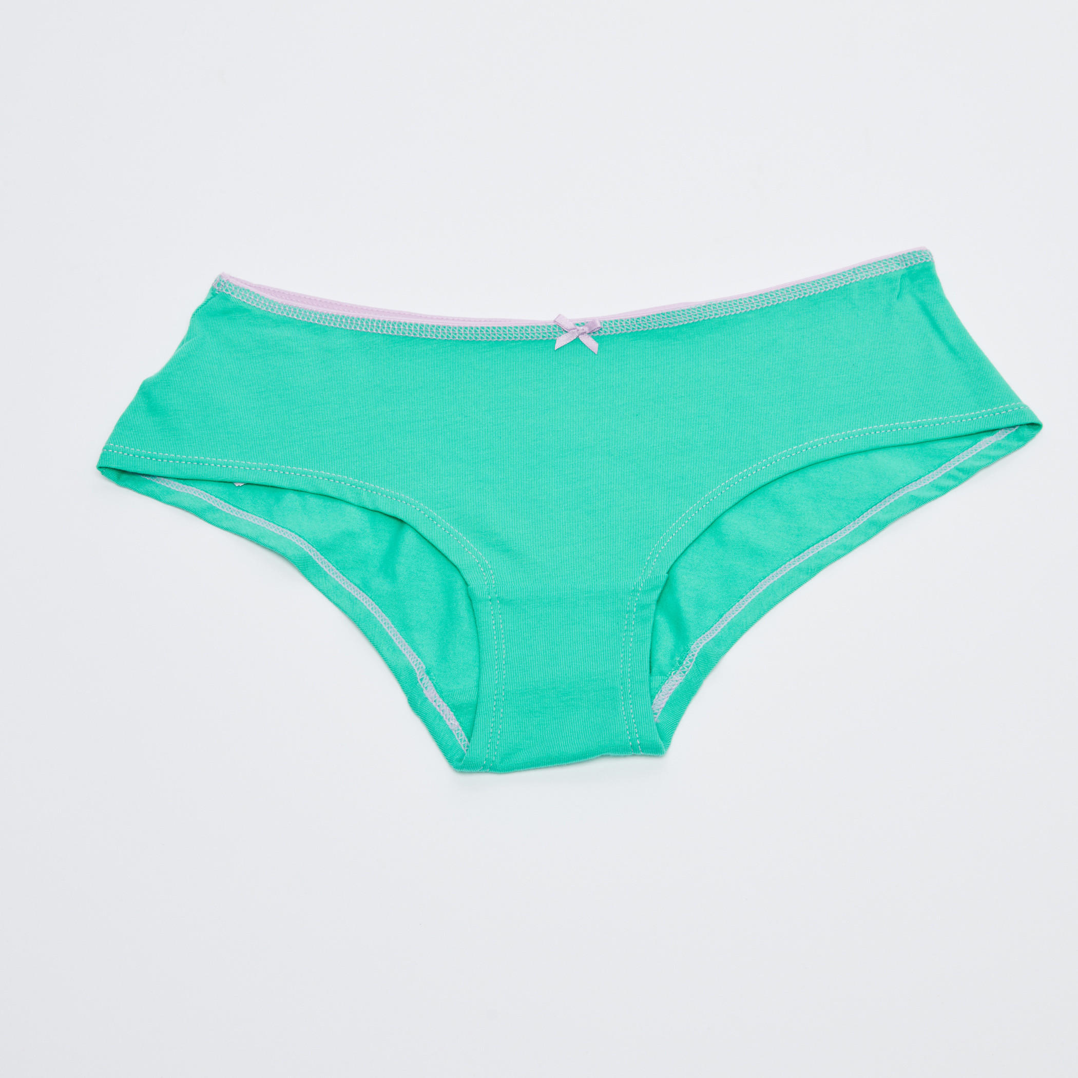 سراويل بيكيني بخصر مطّاطي وفيونكة - طقم من 5 قطع-women-clothing-lingerie-panties-image-2