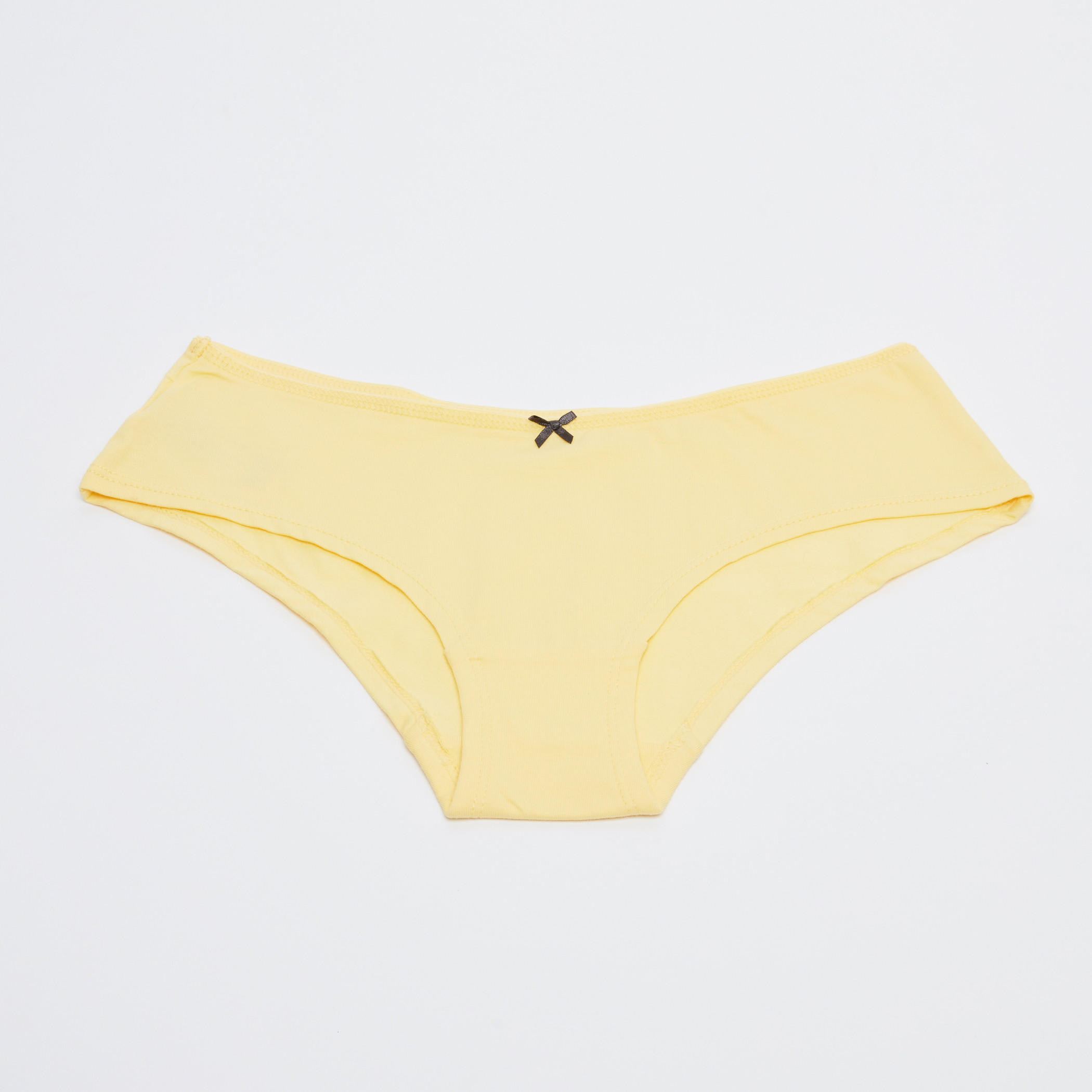 سراويل داخلية بخصر مطّاطي وفيونكة - طقم من 5 قطع-women-clothing-lingerie-panties-image-2