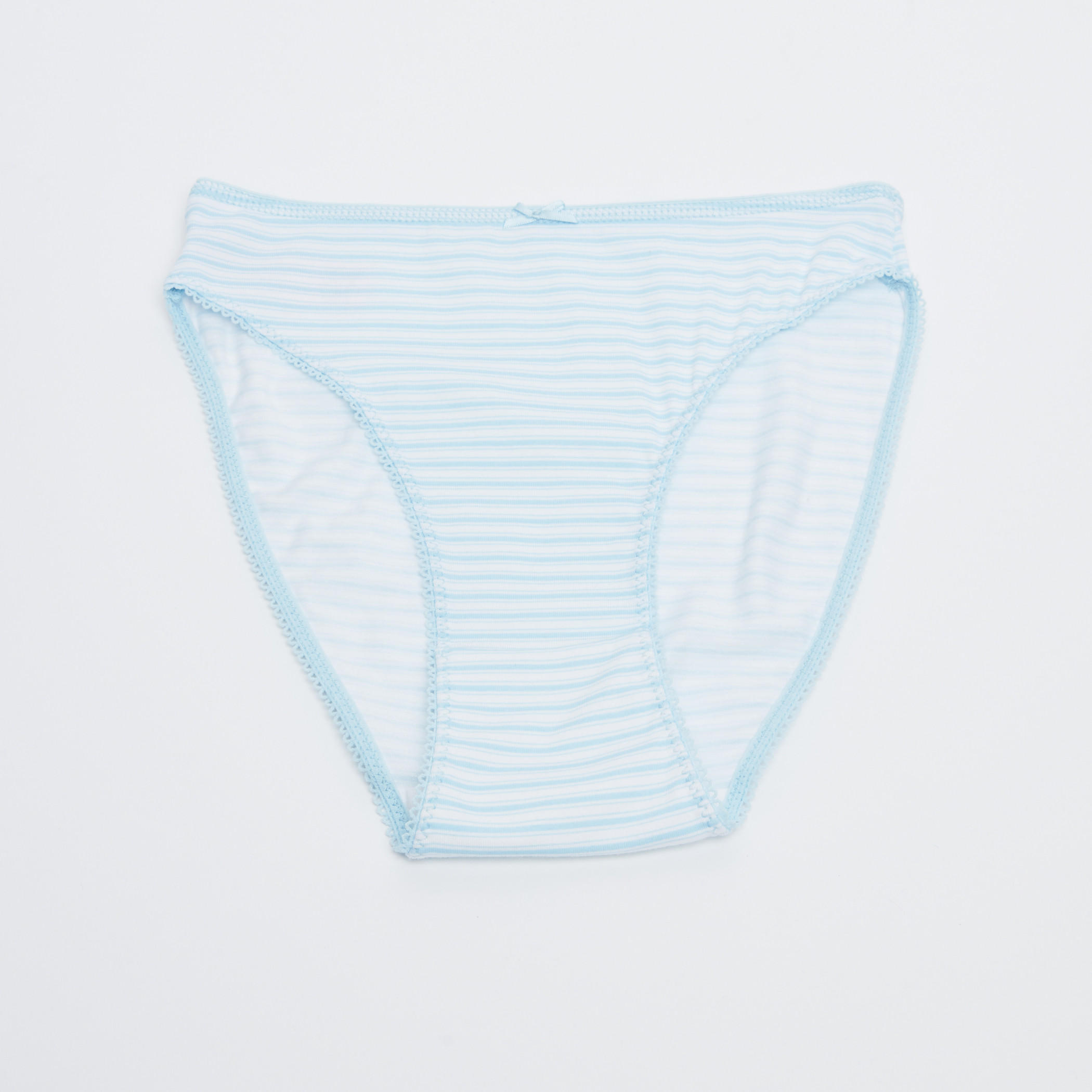 سراويل داخلية بخصر مطّاطي وتفاصيل دانتيل - طقم من 5 قطع-women-clothing-lingerie-panties-image-2
